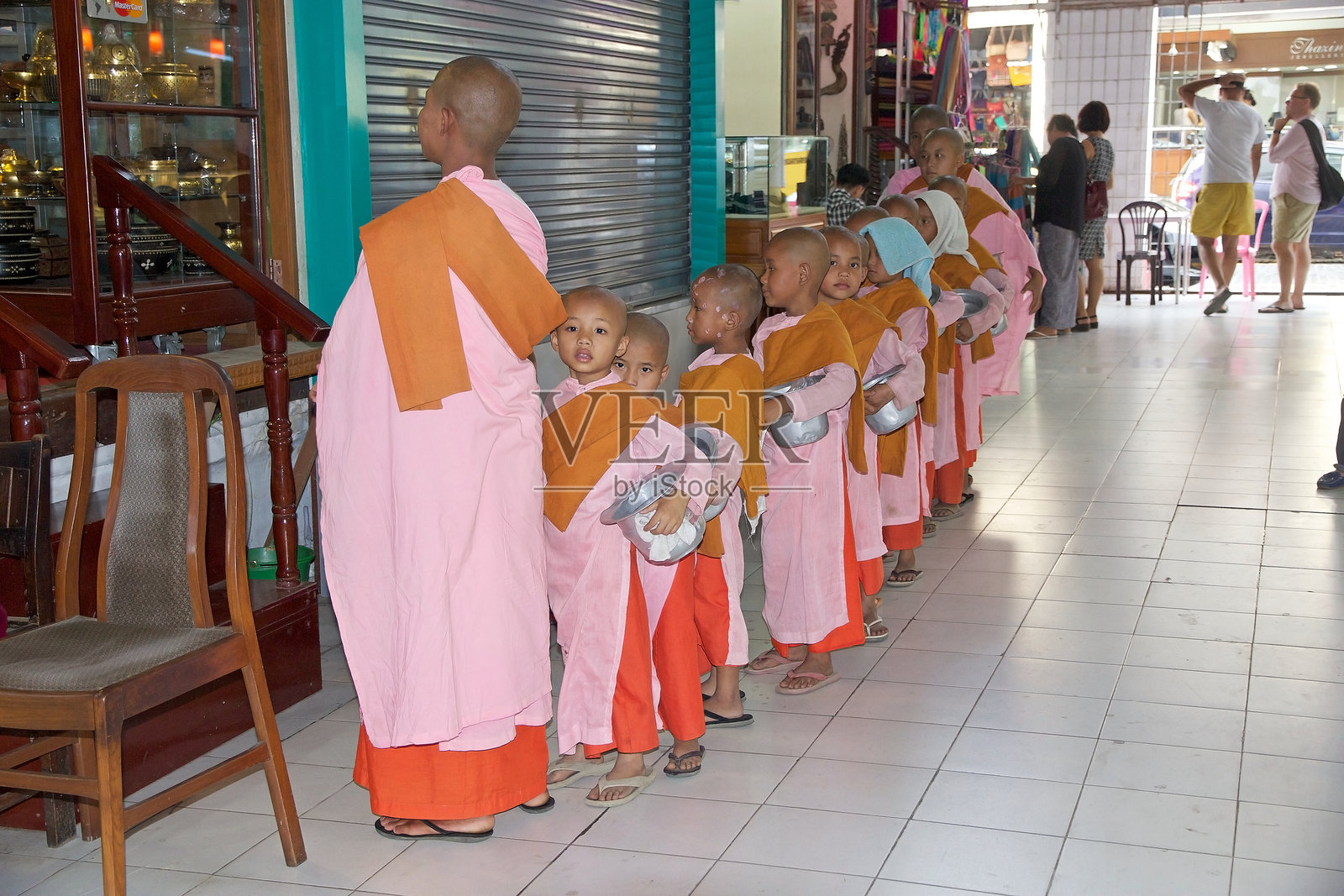 仰光的博戈约克昂山市场，缅甸照片摄影图片