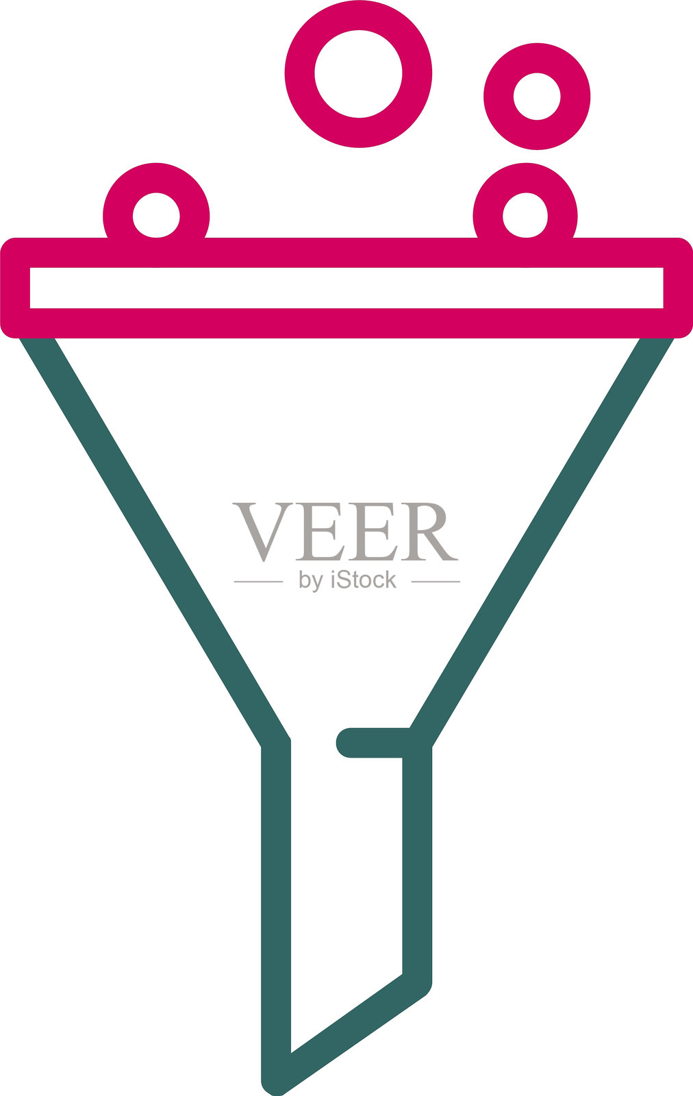 过滤线二色图标插画图片素材