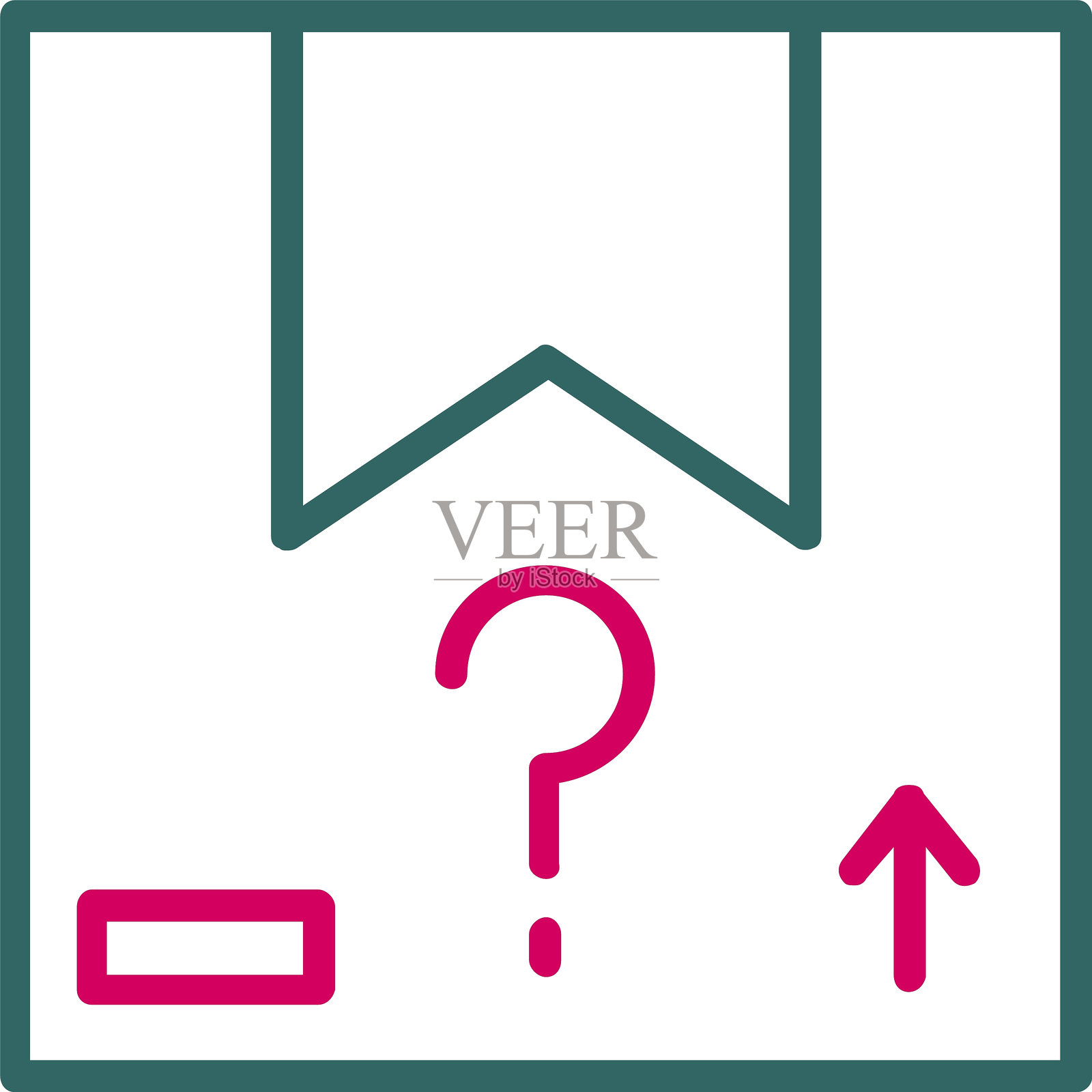 项目 线条二色图标插画图片素材