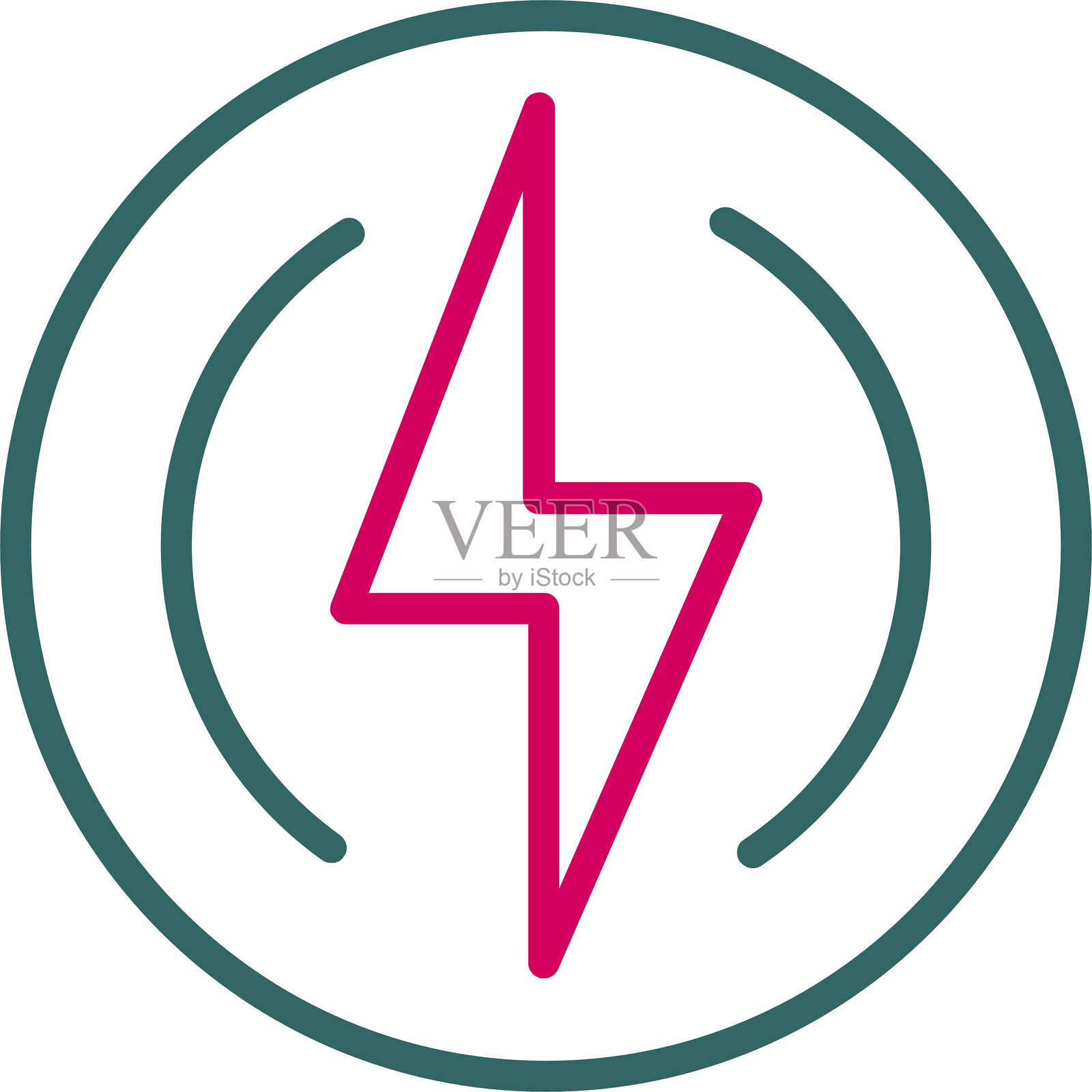 双色闪光灯图标插画图片素材