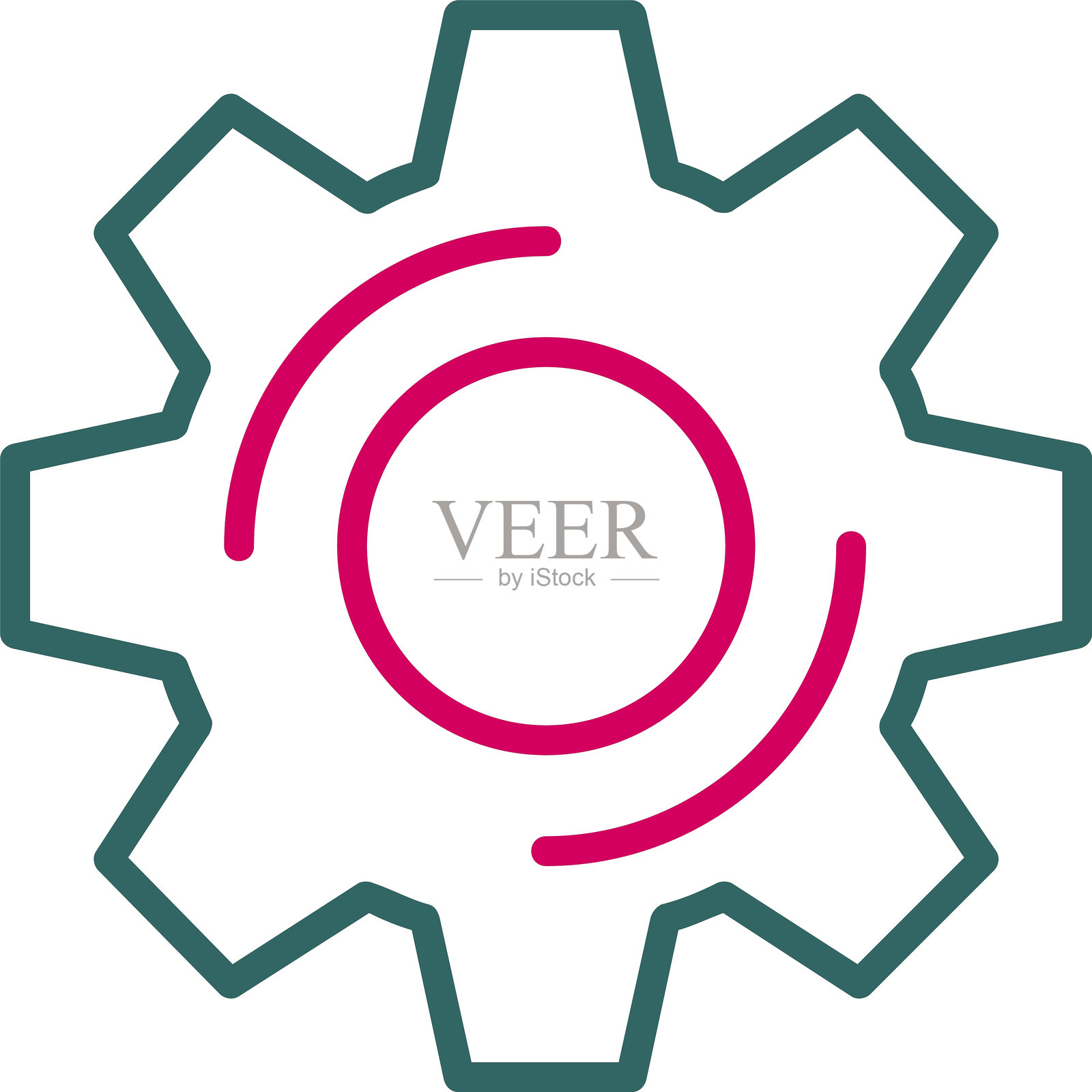 设置线条二色图标插画图片素材