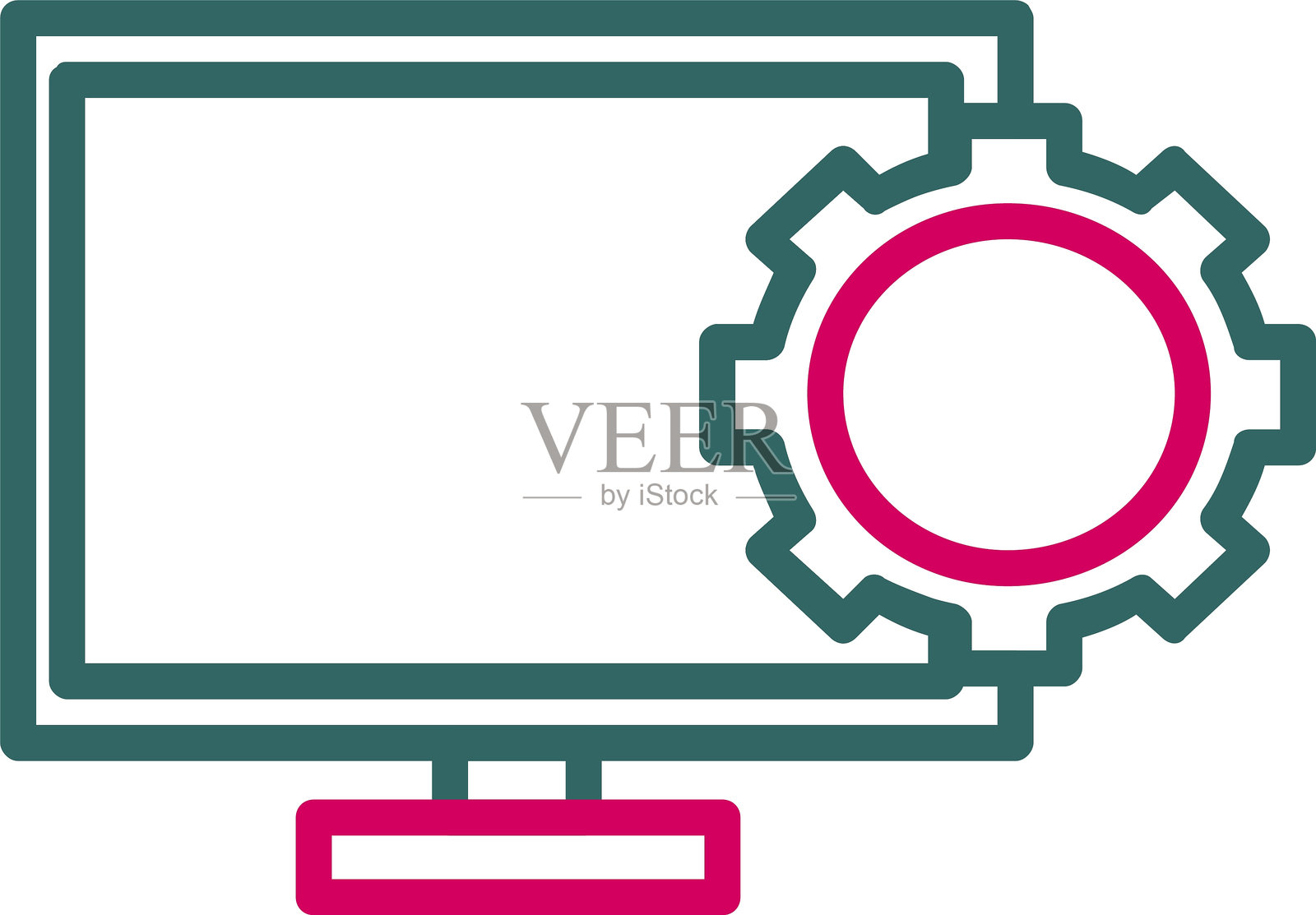 设置线条双色图标插画图片素材