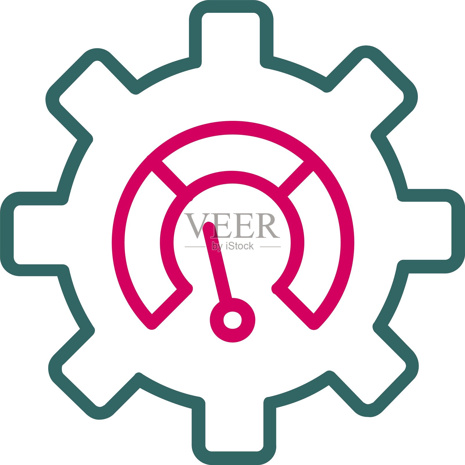 高线双色图标插画图片素材