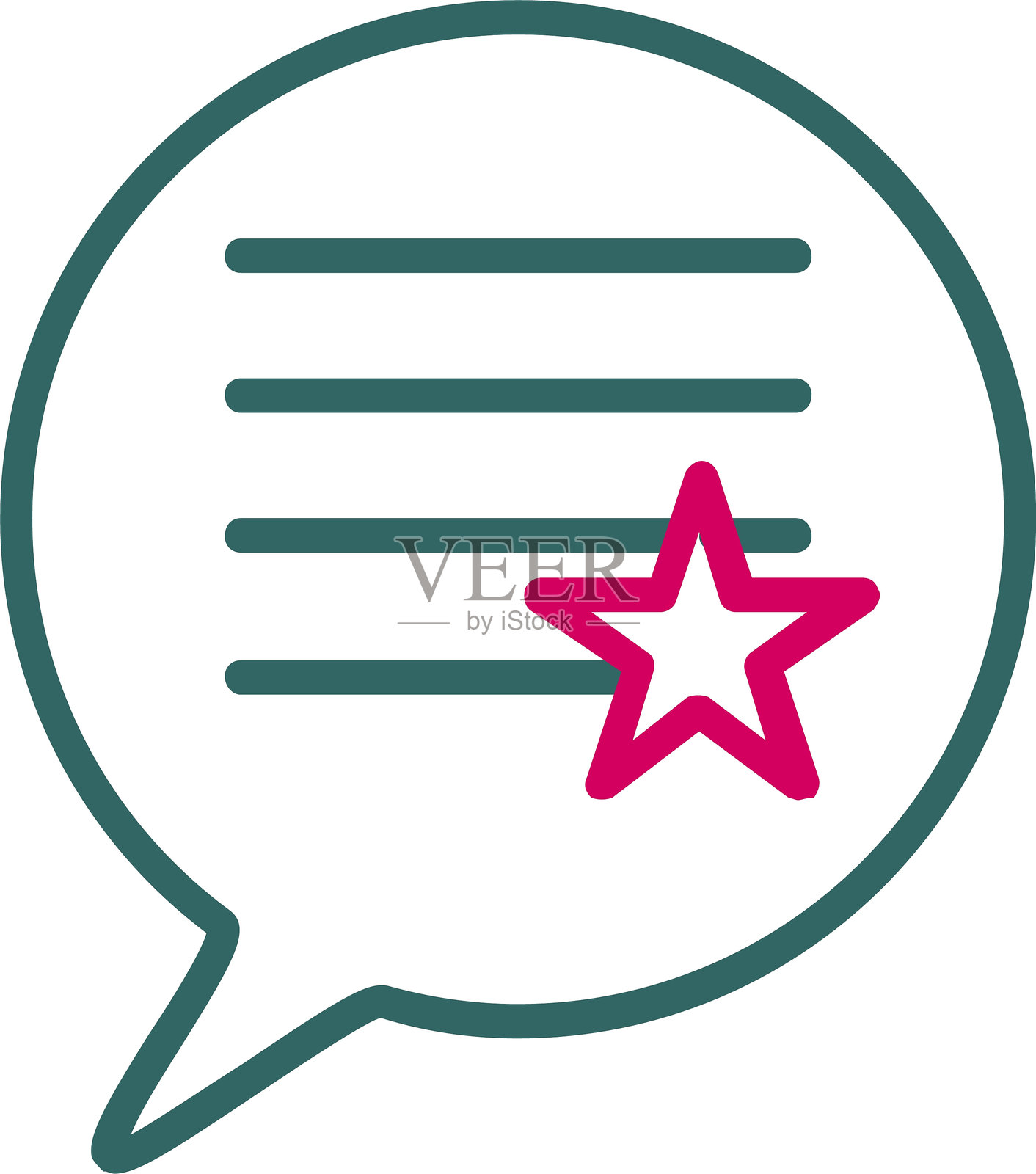 反馈线条双色图标插画图片素材