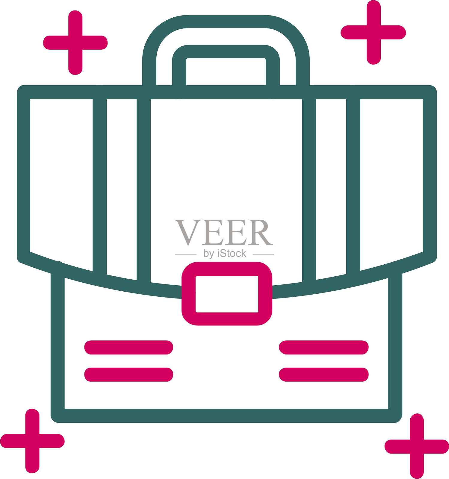 生产力线条双色图标插画图片素材