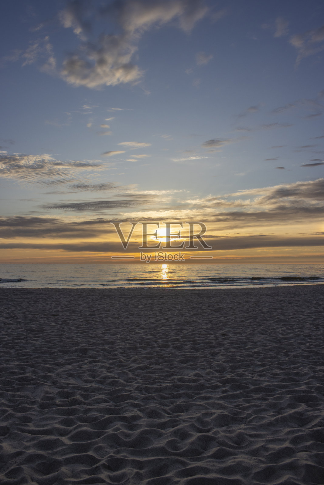 德国北海的西尔特岛日落照片摄影图片