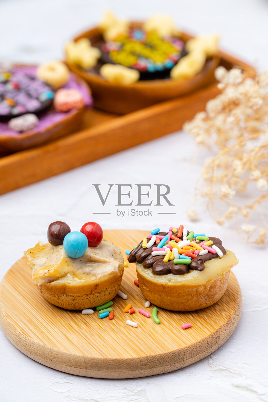 小型班卡煎饼照片摄影图片