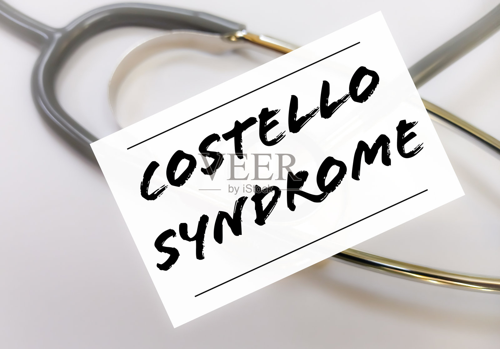 科斯特洛综合征罕见遗传病医学概念图照片摄影图片