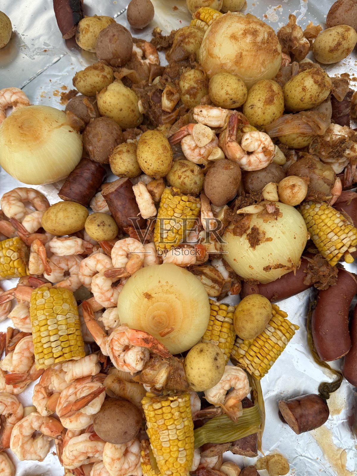 自制虾煮照片摄影图片