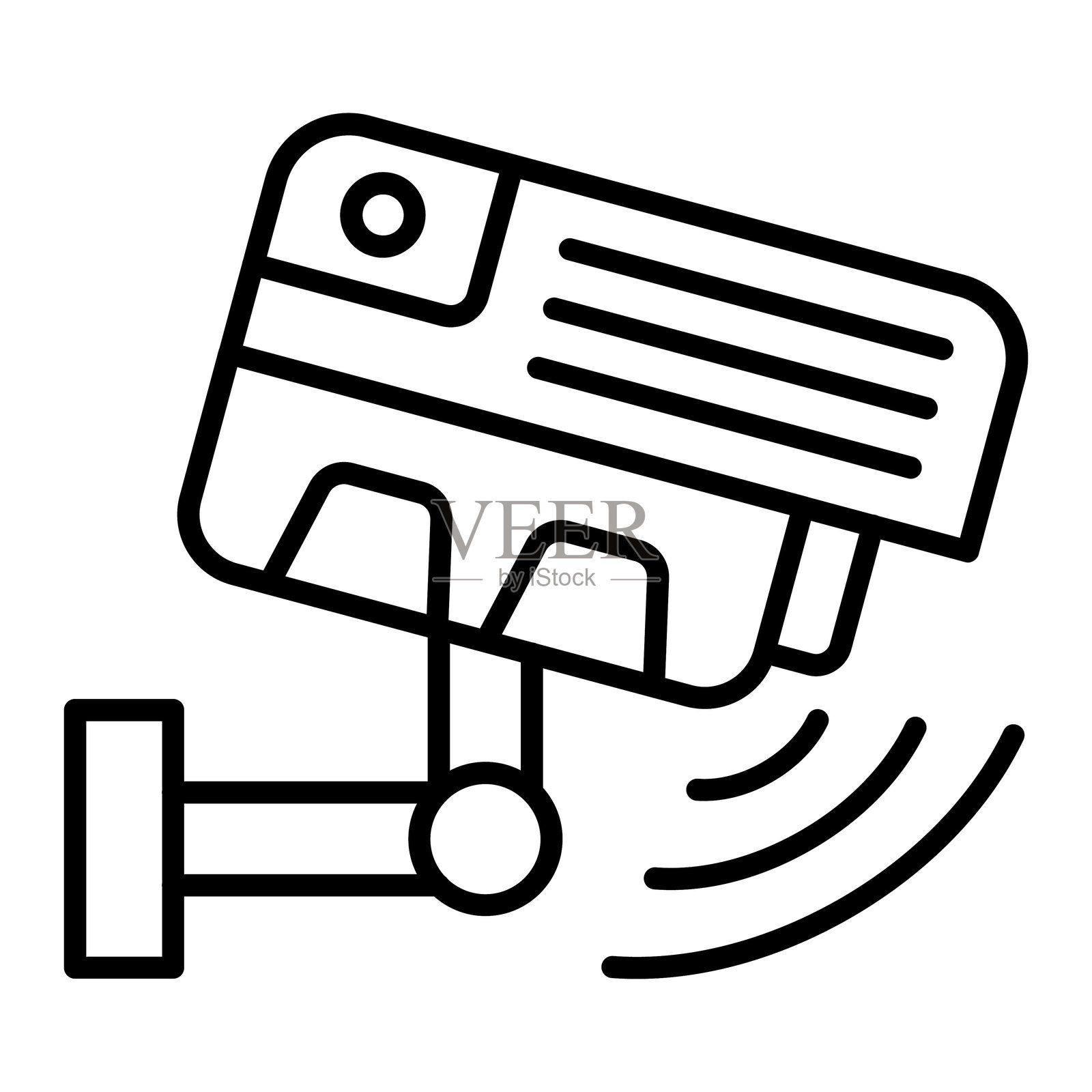 监控图标风格插画图片素材