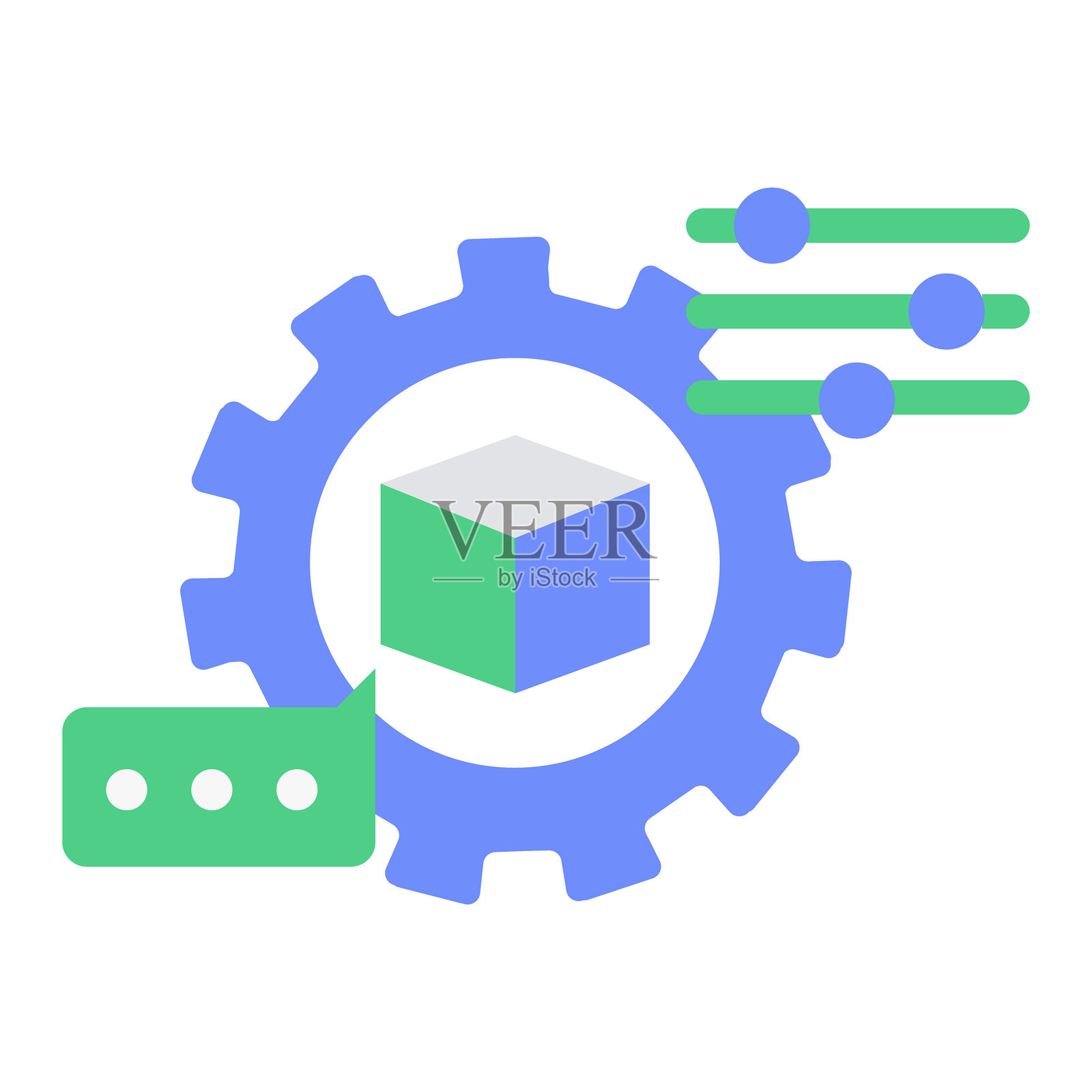 语言模型调优图标。代表模型优化。人工智能语言处理。机器学习模型调优。自然语言处理调整。可编辑矢量图标。插画图片素材