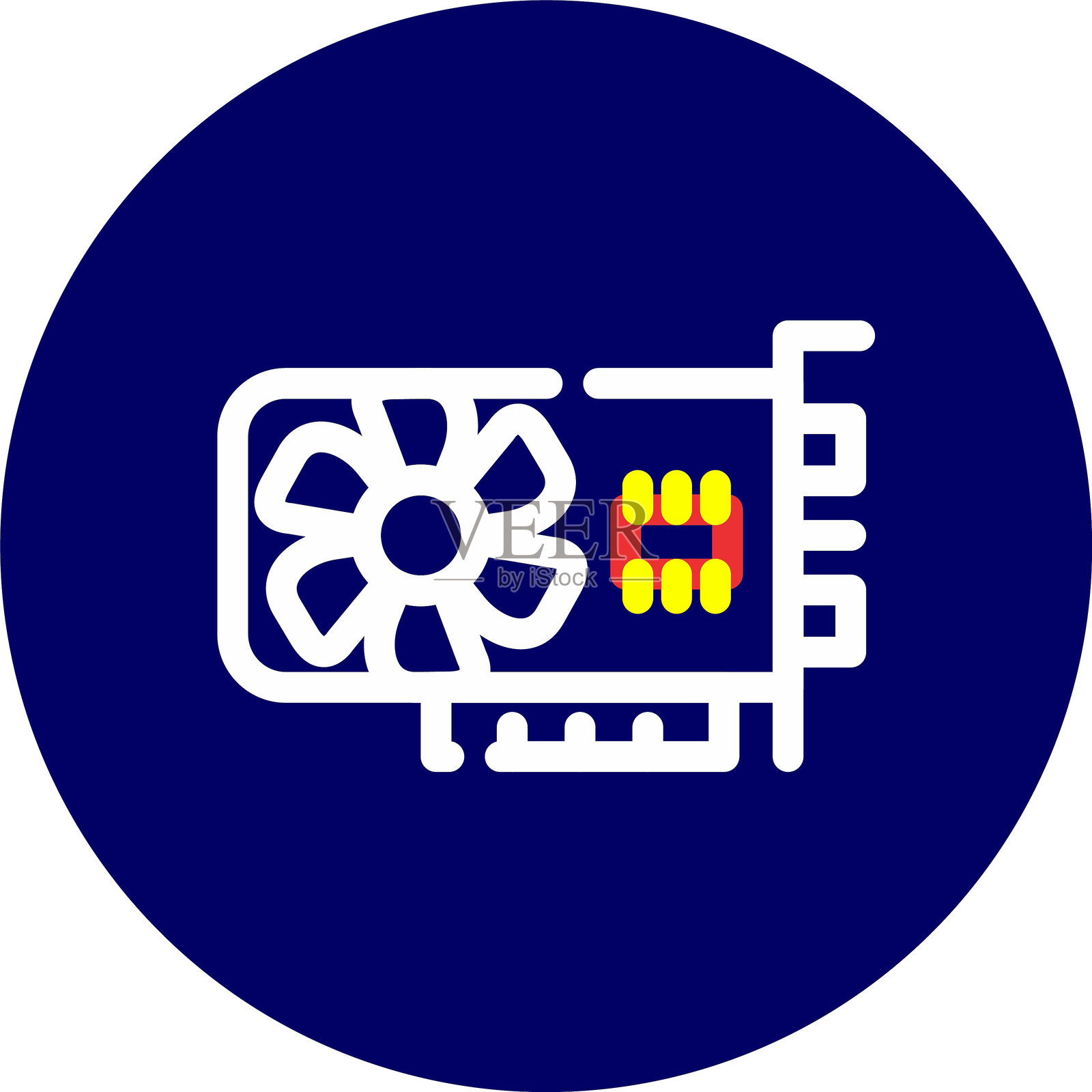 图形卡图标插画图片素材