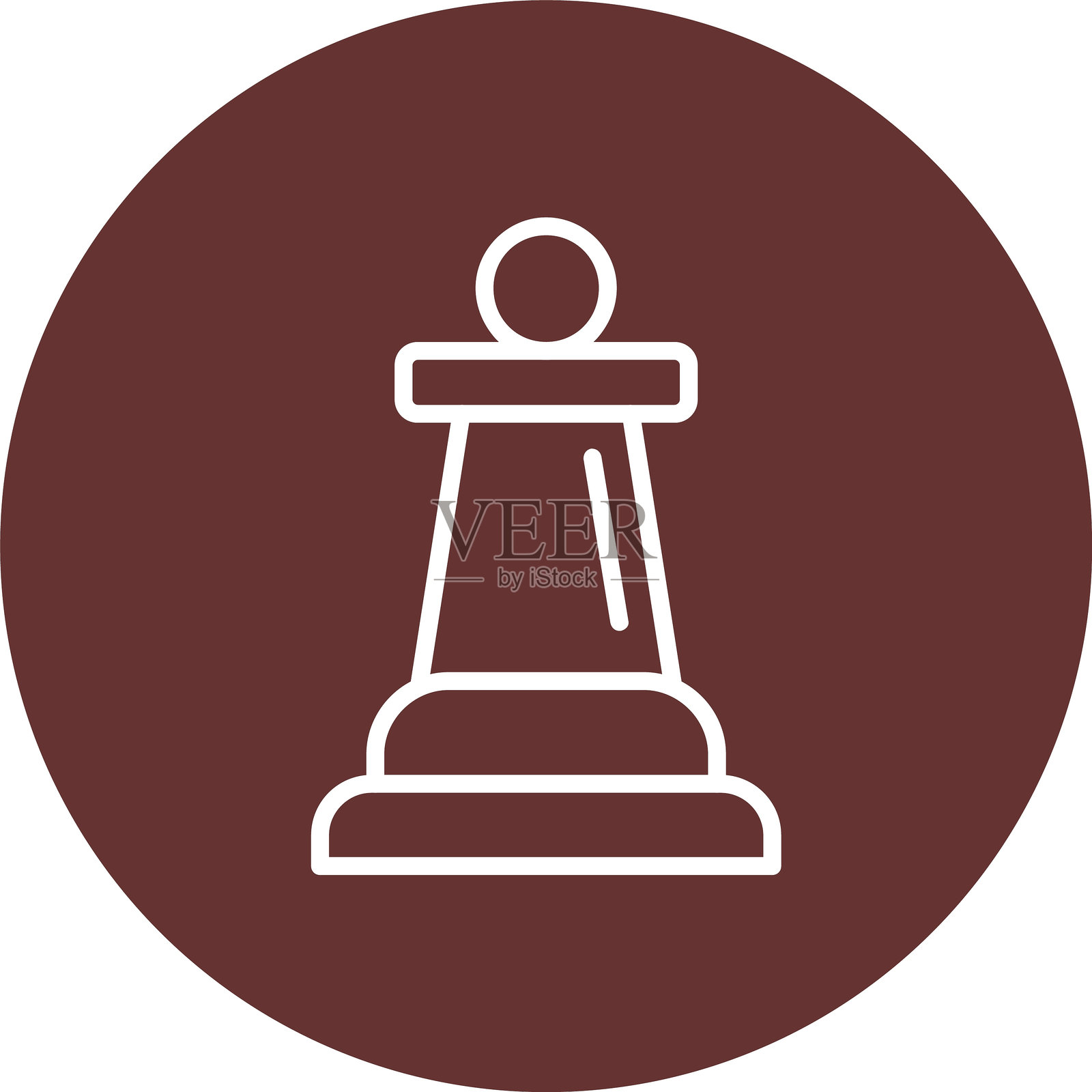 象棋棋子线圈图标插画图片素材