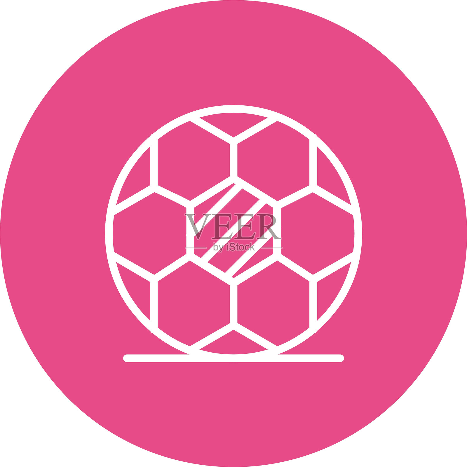 足球线圈图标插画图片素材