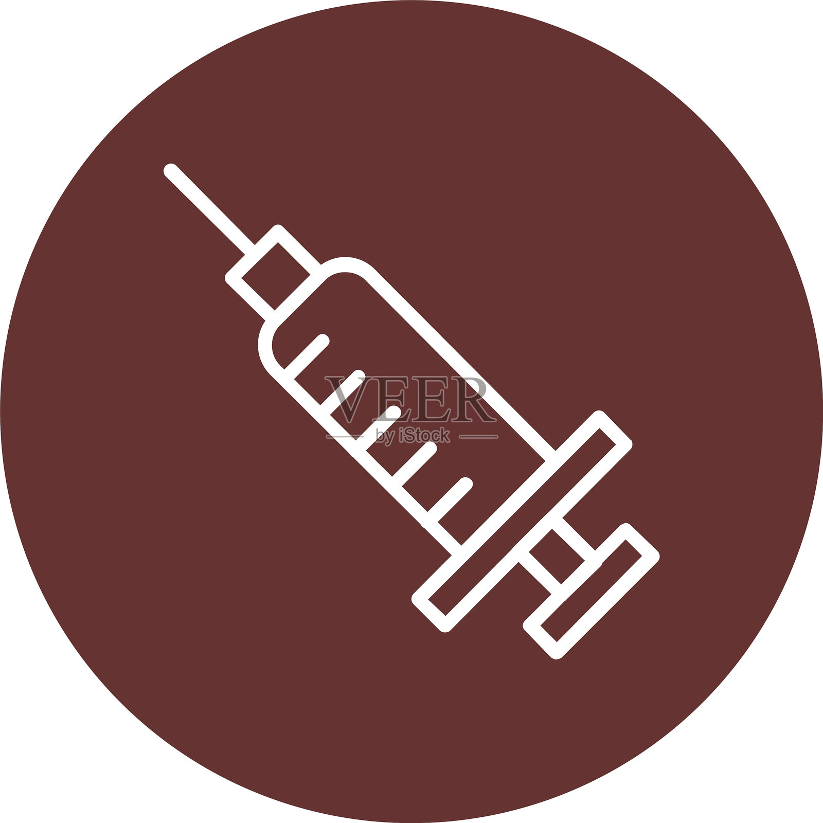 注射器线圈图标插画图片素材