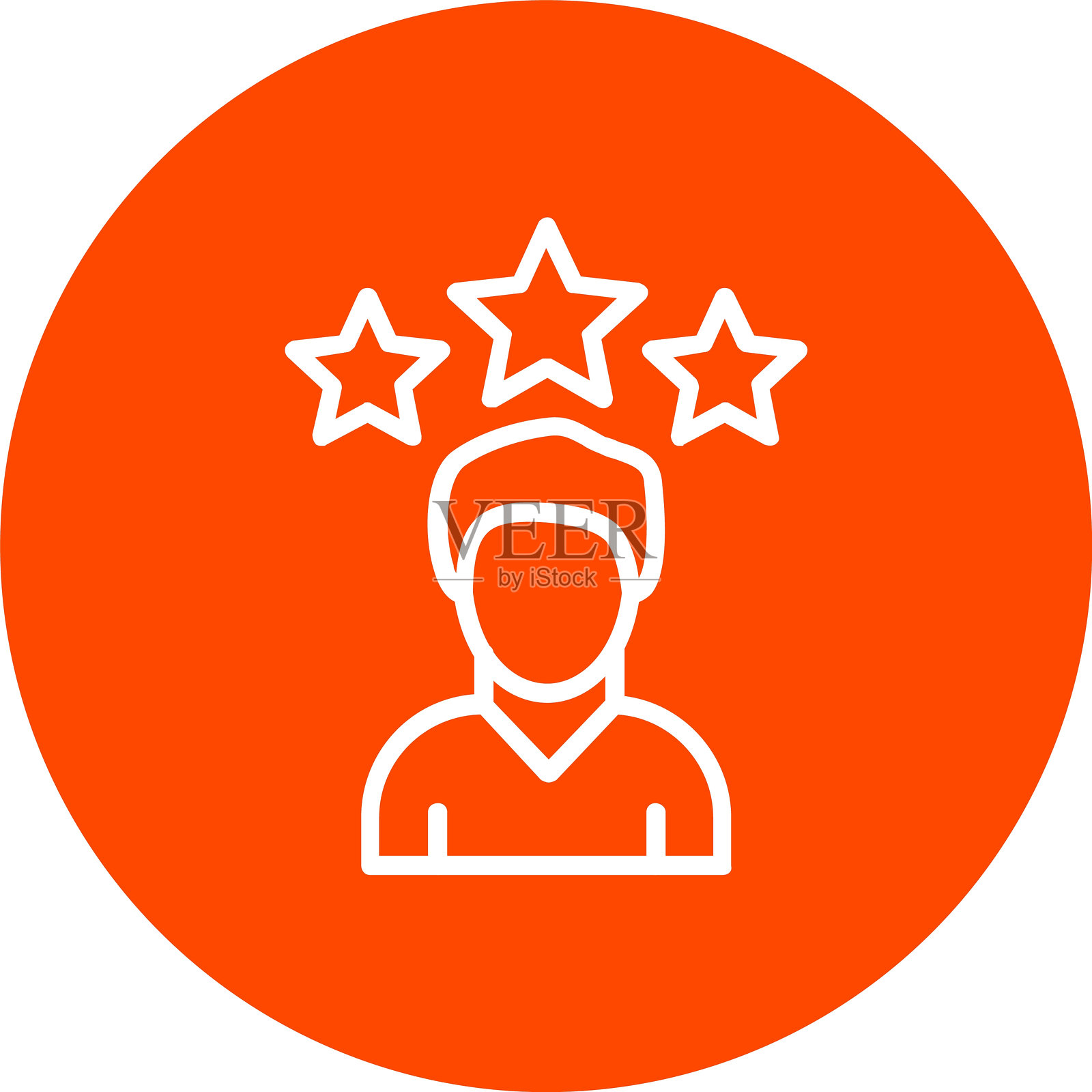 评分线圆圈图标插画图片素材