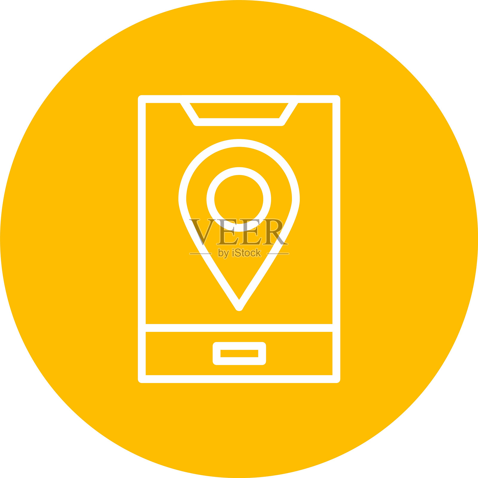 位置线圈图标插画图片素材