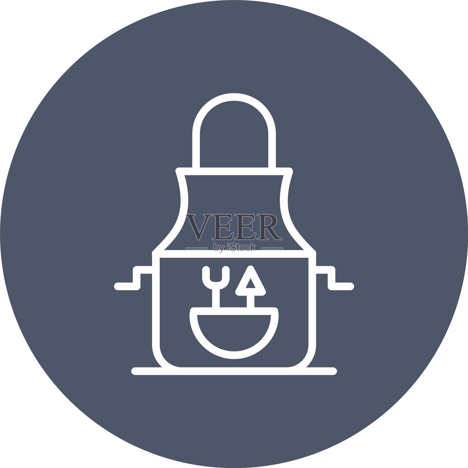 围裙线圈图标插画图片素材