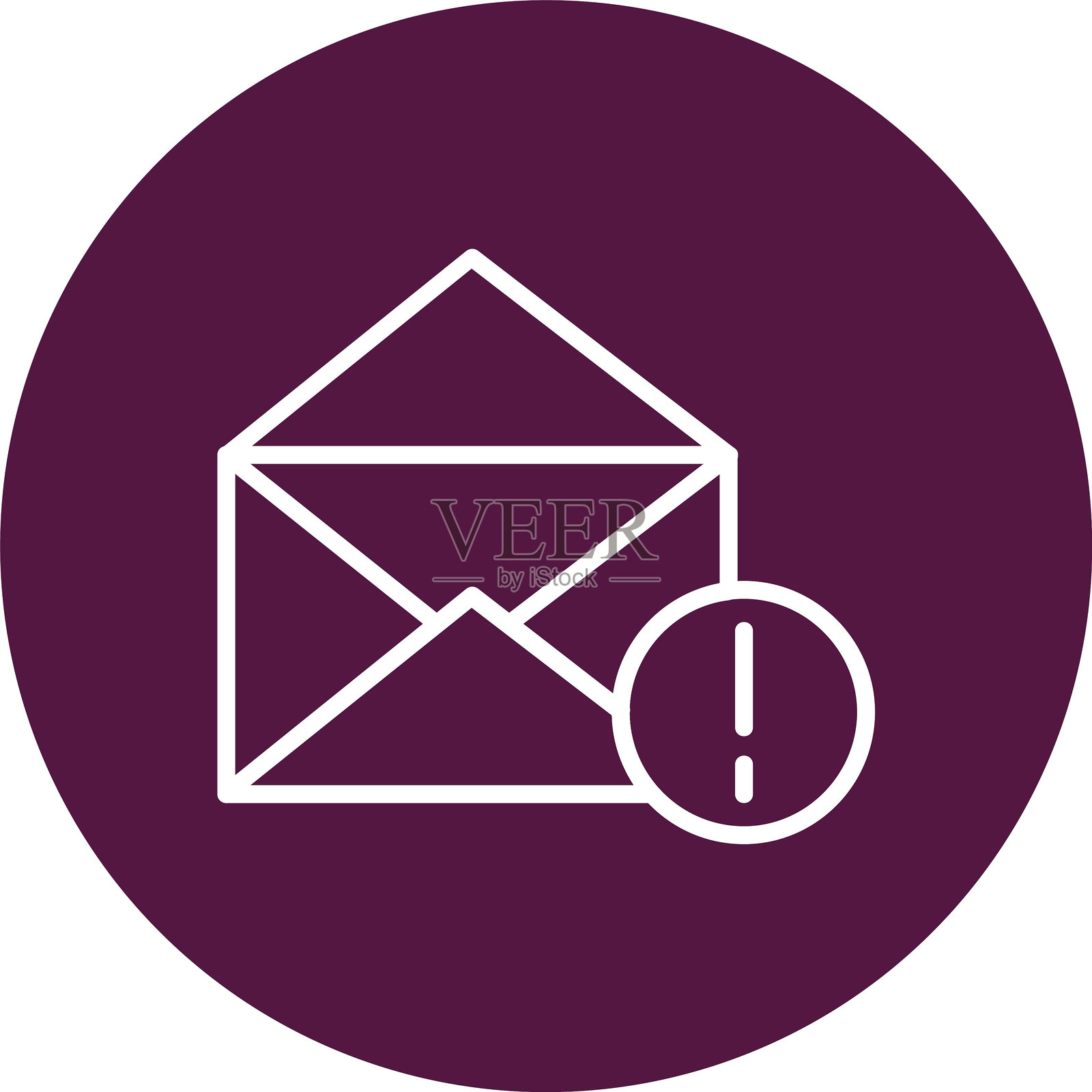 垃圾邮件线圈图标插画图片素材