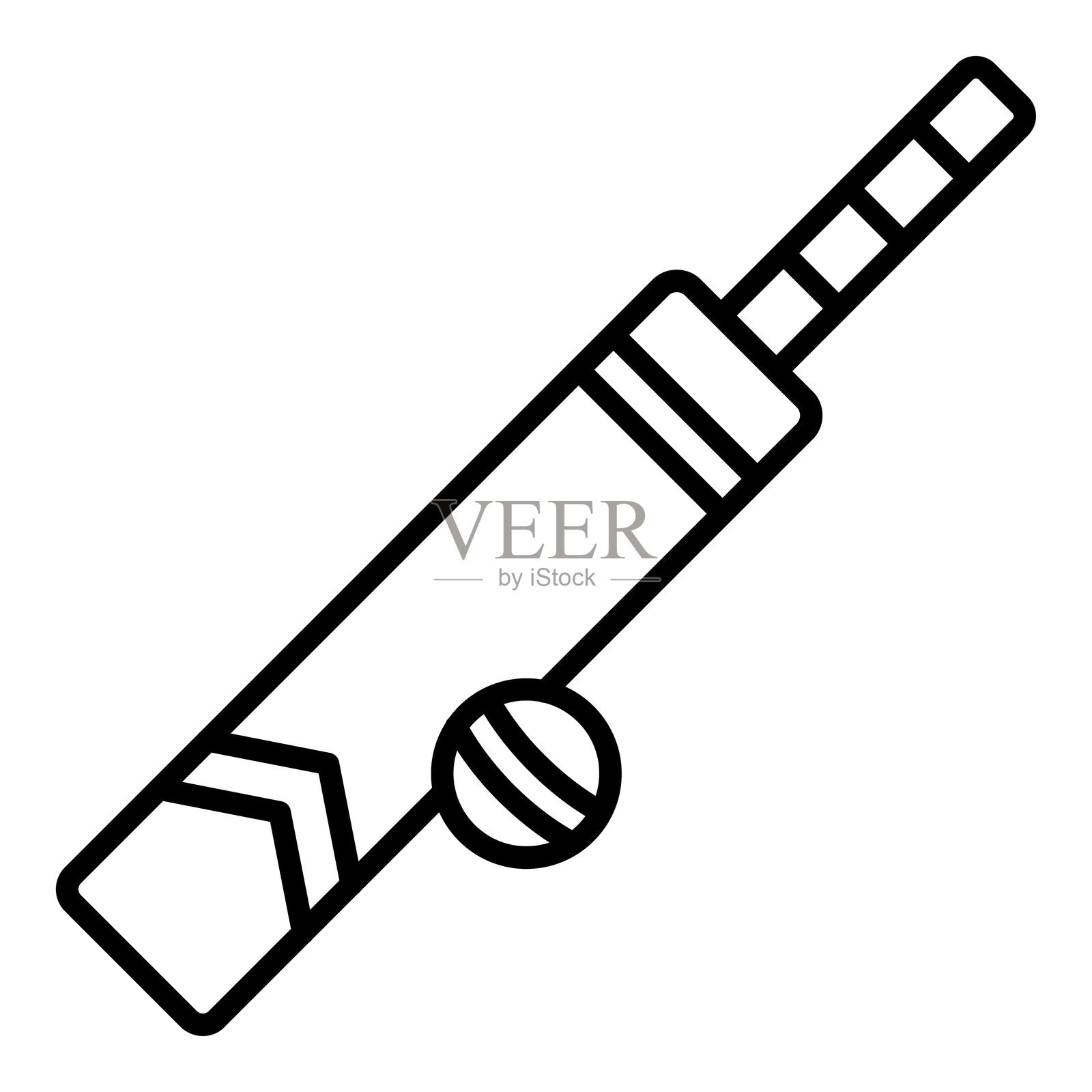 板球图标风格插画图片素材