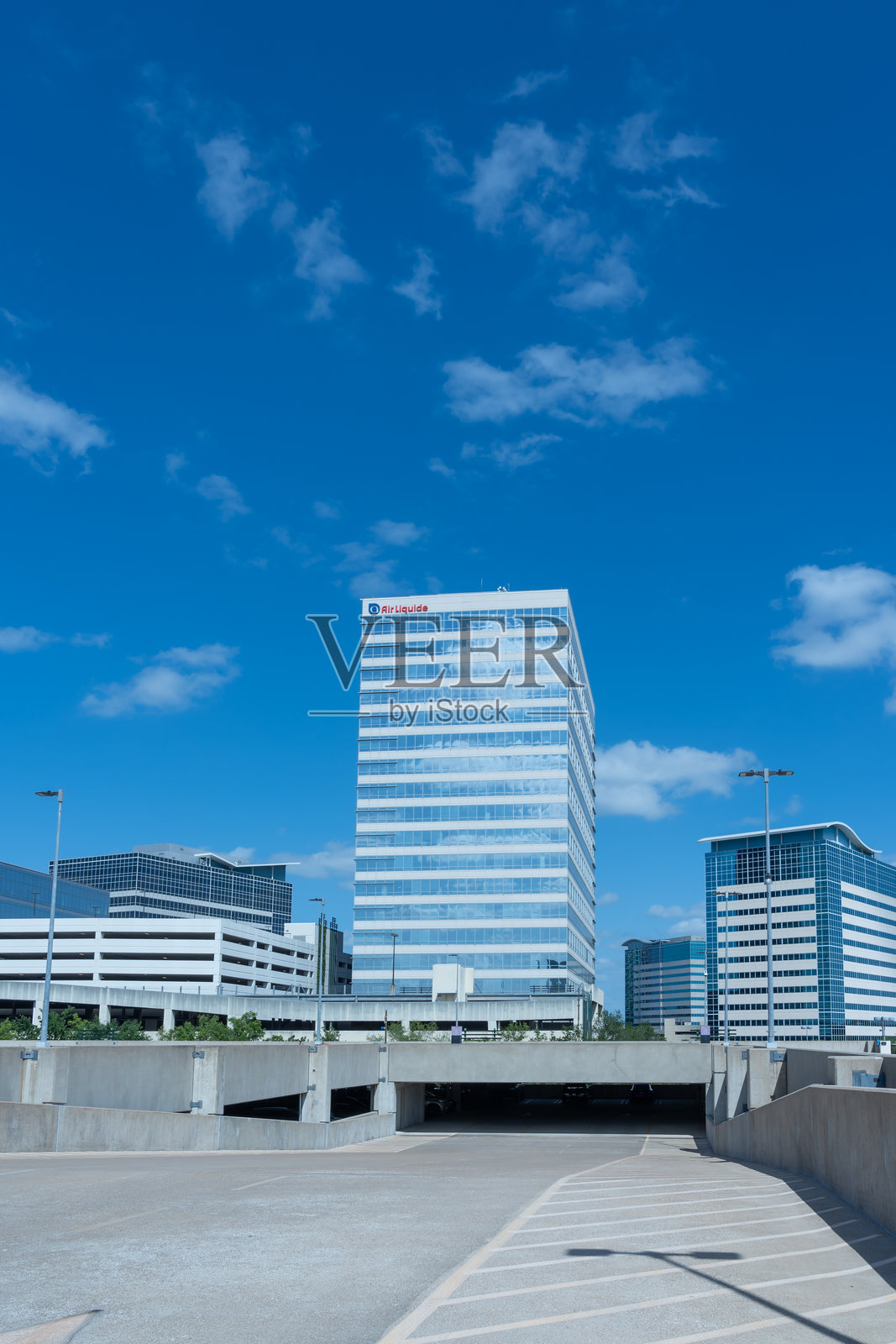 美国德克萨斯州休斯顿的空气液化公司总部。照片摄影图片