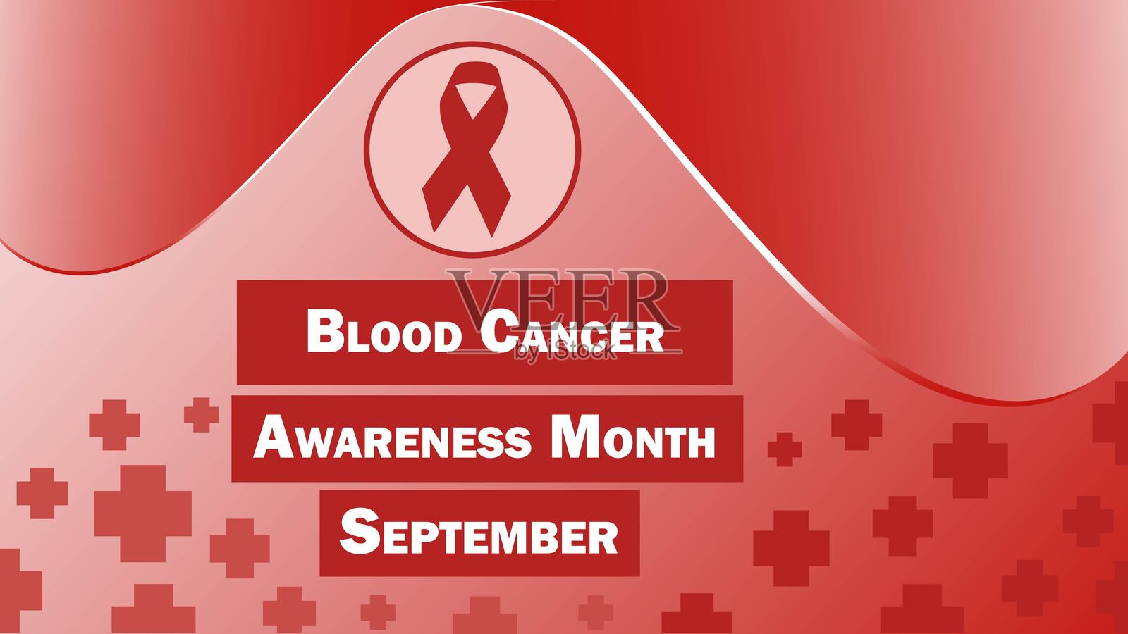 血癌意识月矢量横幅设计。快乐血癌意识月现代最小图形海报插图。插画图片素材
