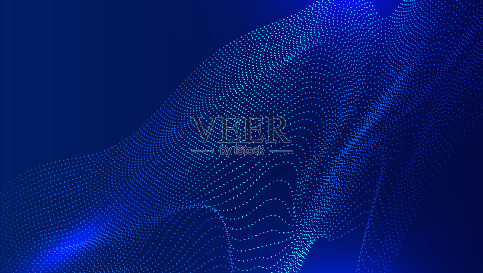 抽象深蓝色流动粒子矢量背景插画图片素材