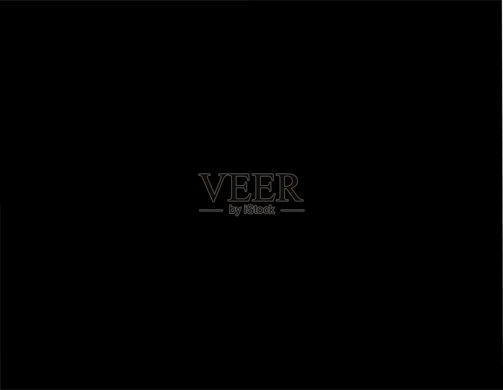 怀俄明州的黑色CMYK彩色地图插画图片素材