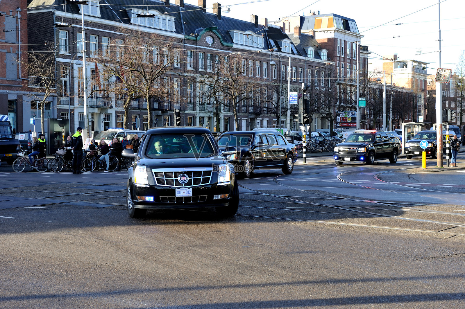 阿姆斯特丹的总统豪华轿车照片摄影图片