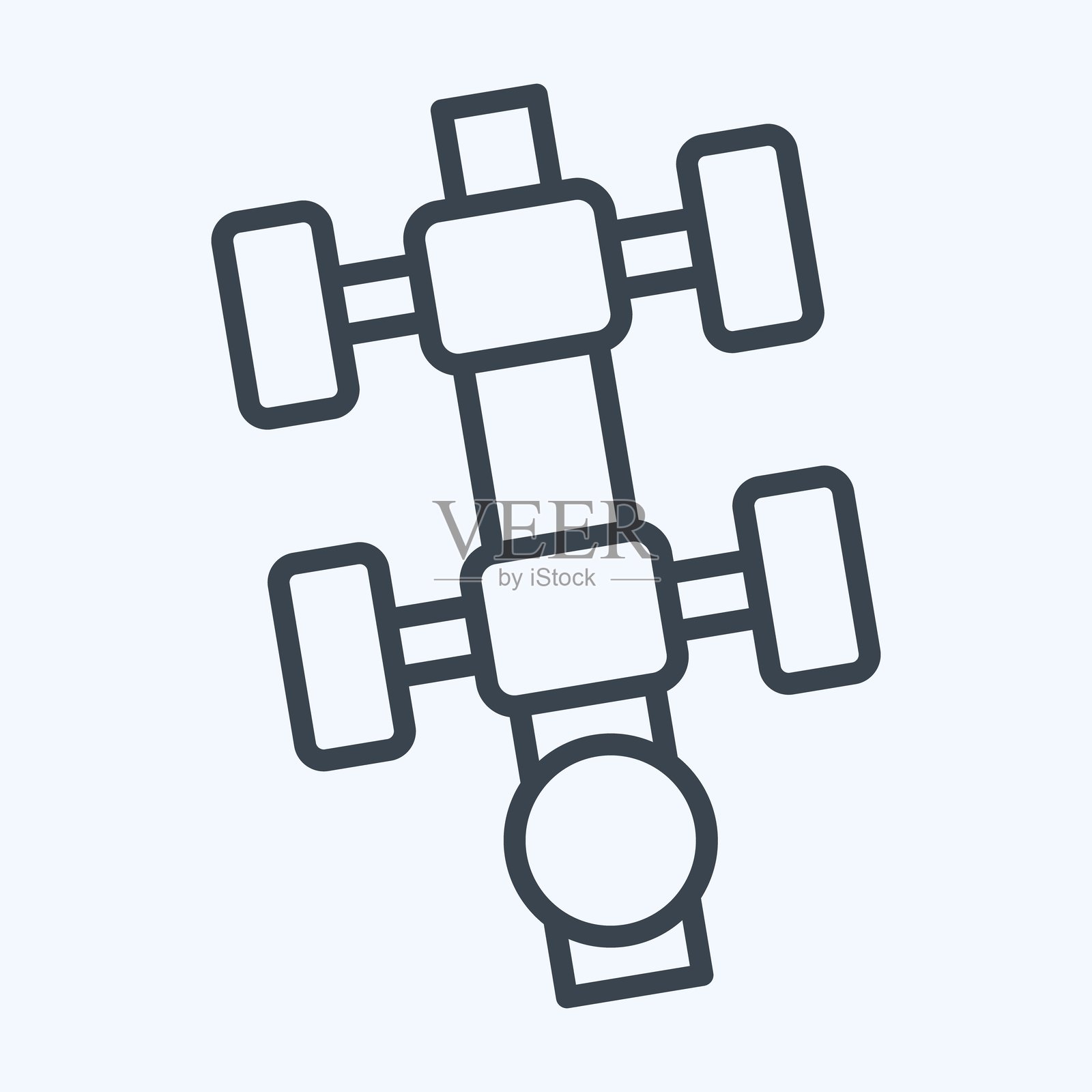 图标液位计。与测量符号有关。行风格。简单的说明插画图片素材