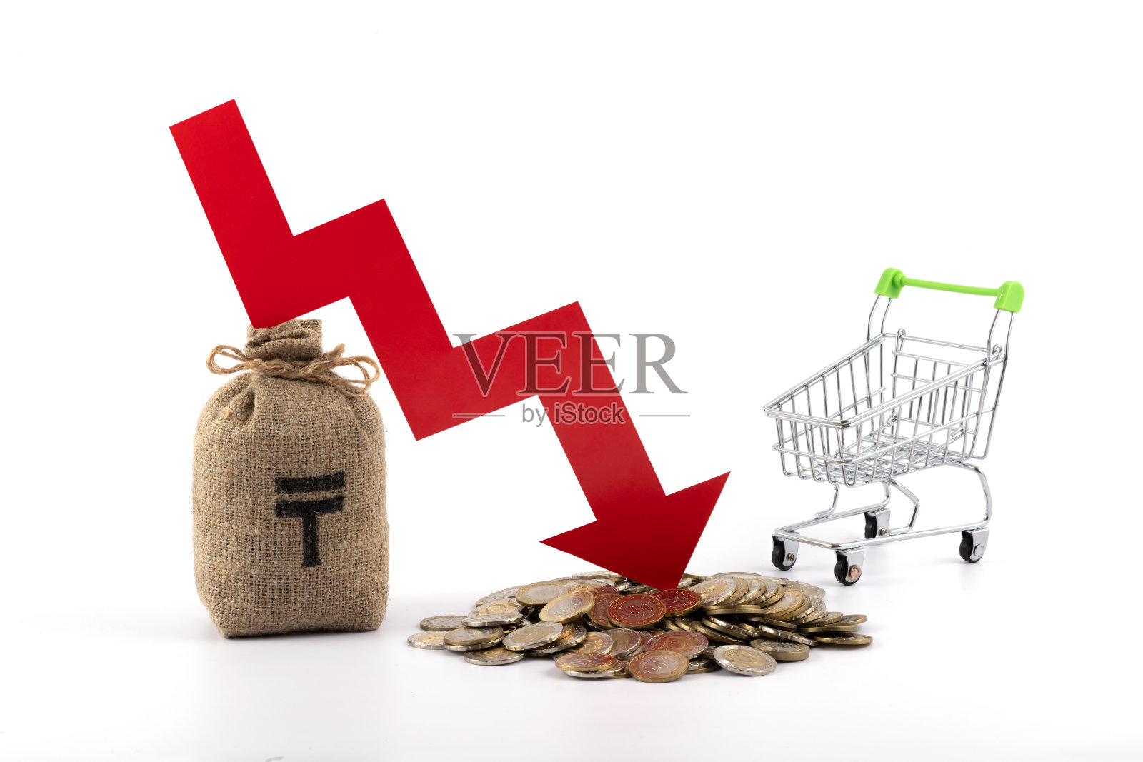 关于哈萨克斯坦货币坚戈汇率的概念性故事照片摄影图片