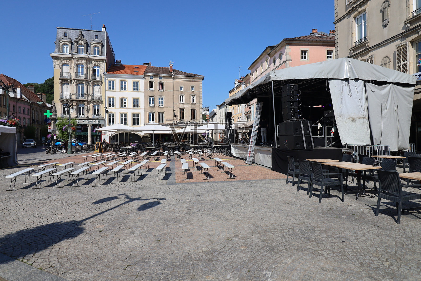 埃皮纳尔 - 沃日广场照片摄影图片