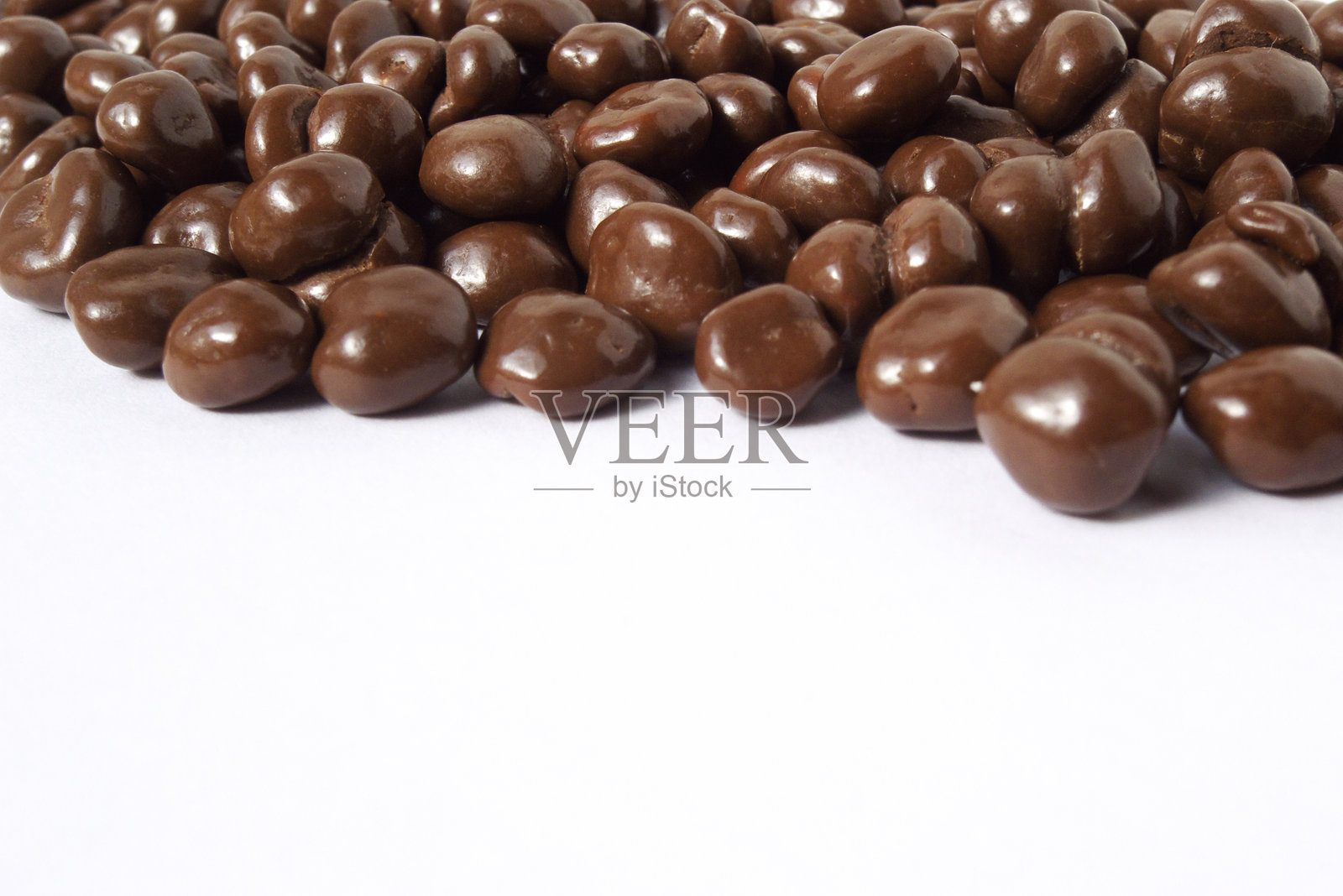 巧克力涂层的膨化大麦照片摄影图片