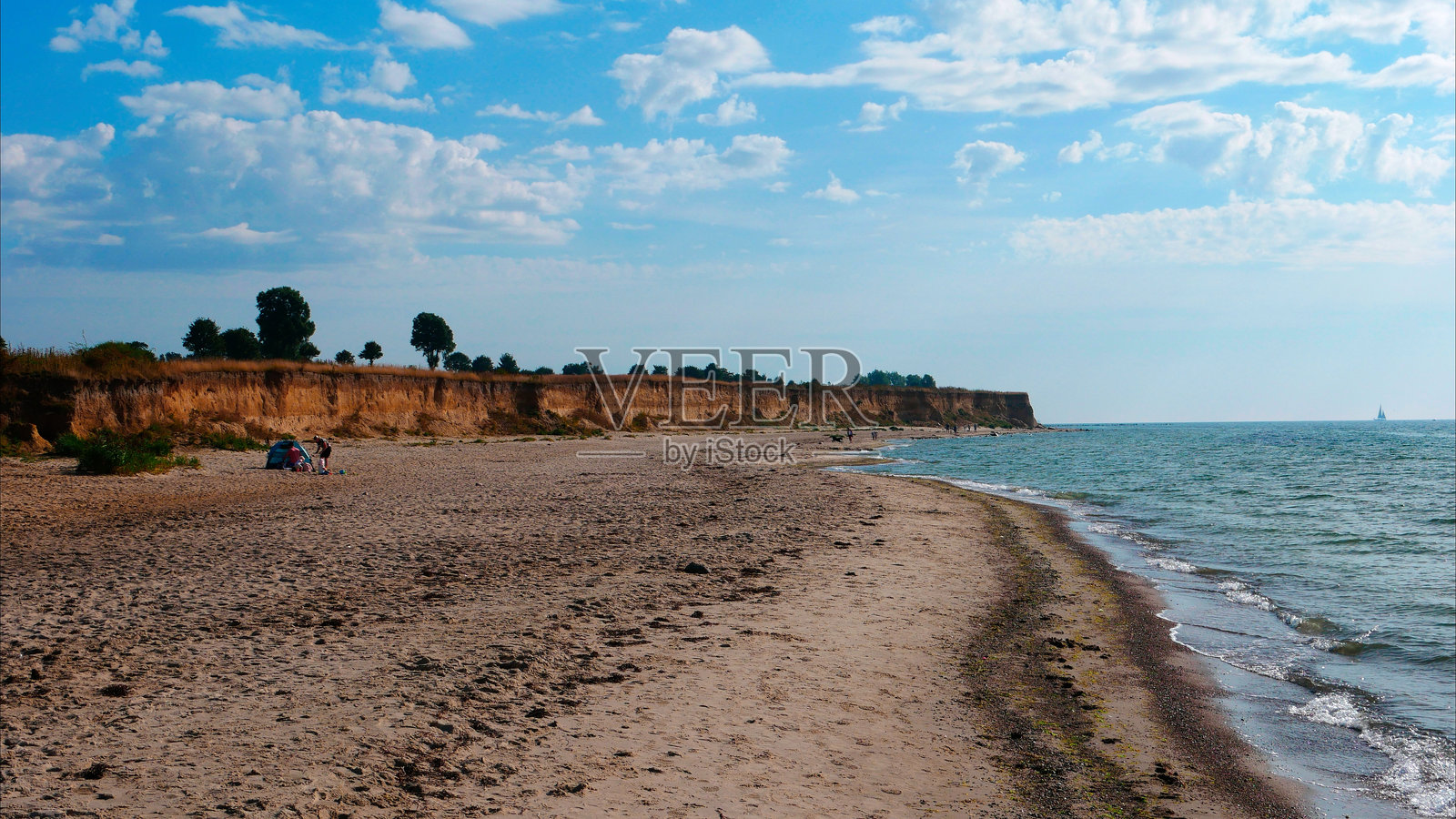 费尔曼岛的海岸线照片摄影图片