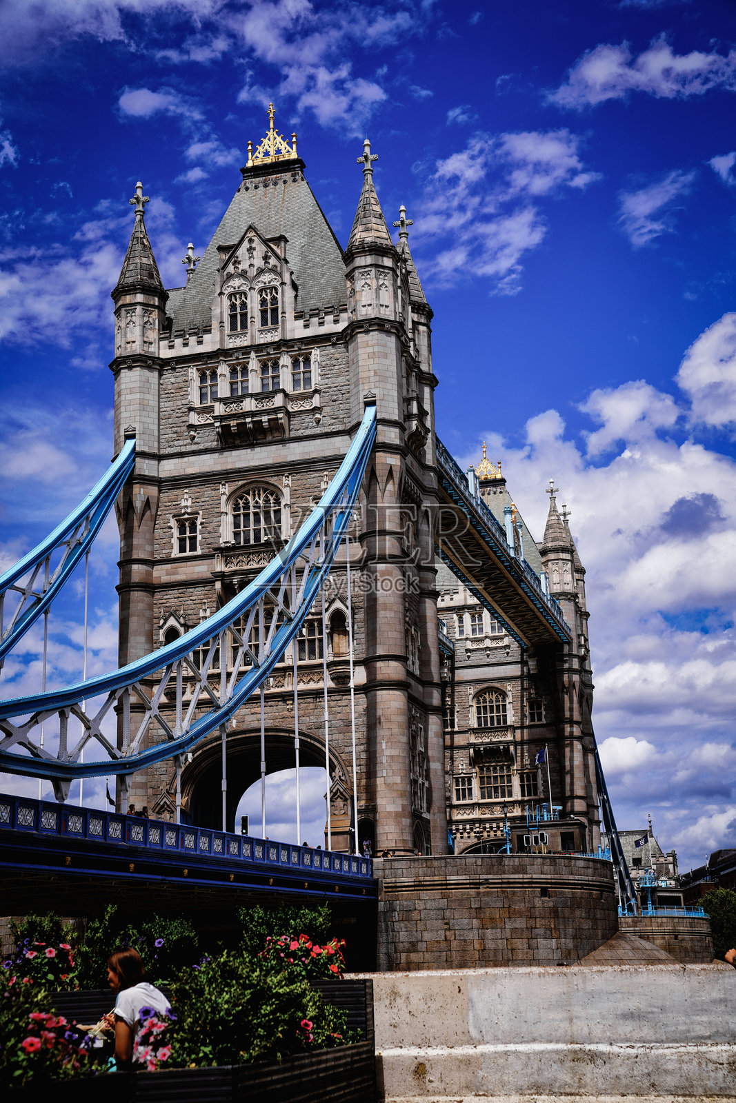 伦敦塔桥历史建筑特征，建筑细节，英国伦敦东区南华克照片摄影图片