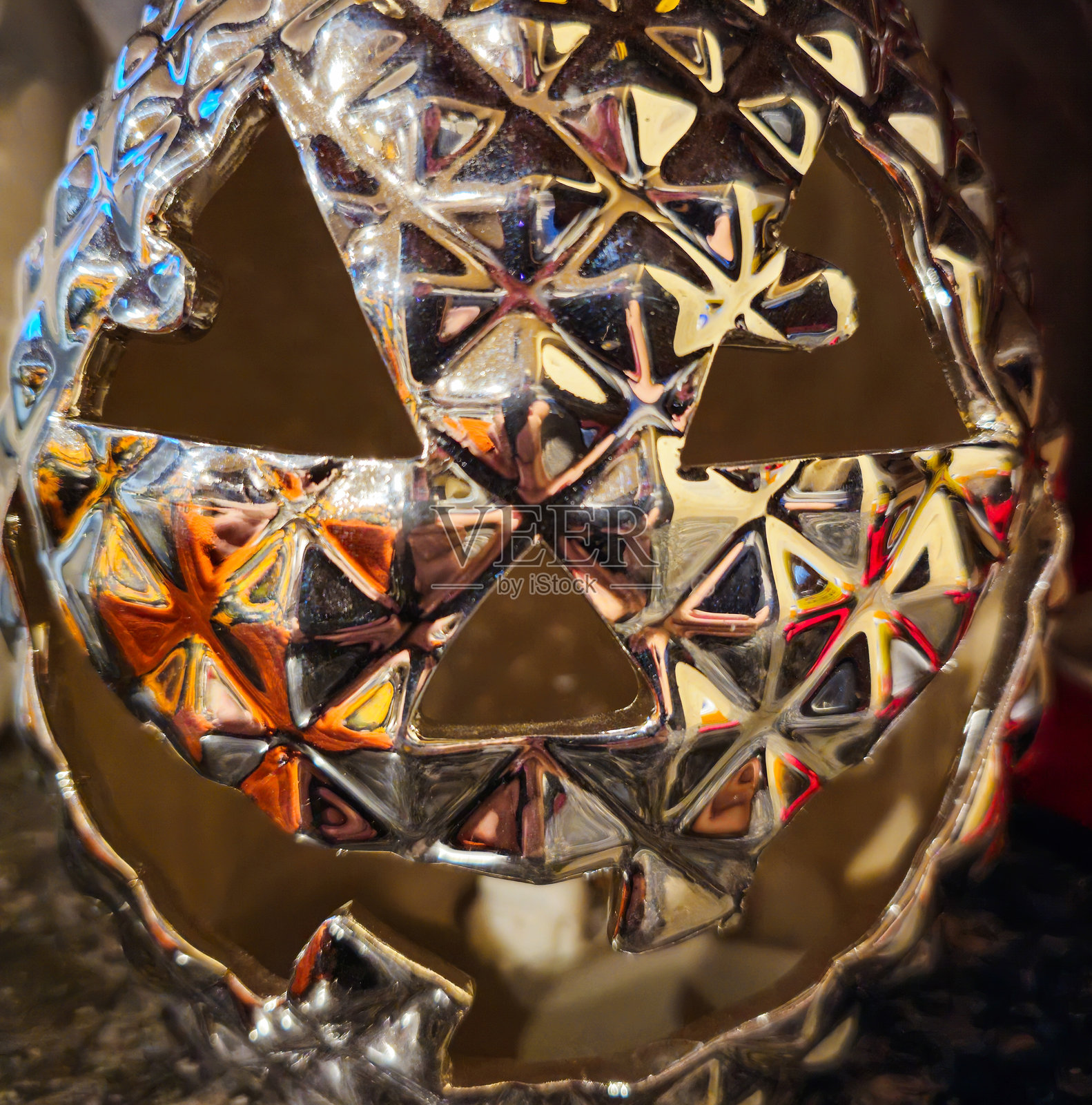 南瓜装饰的特写镜头照片摄影图片