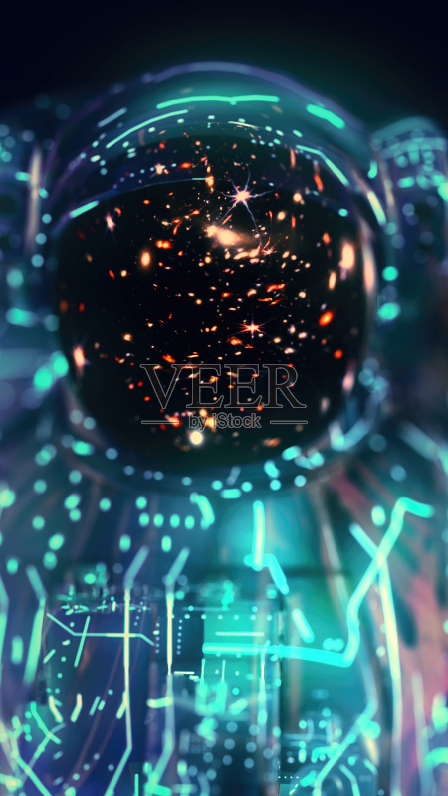 宇航员电路。照片摄影图片