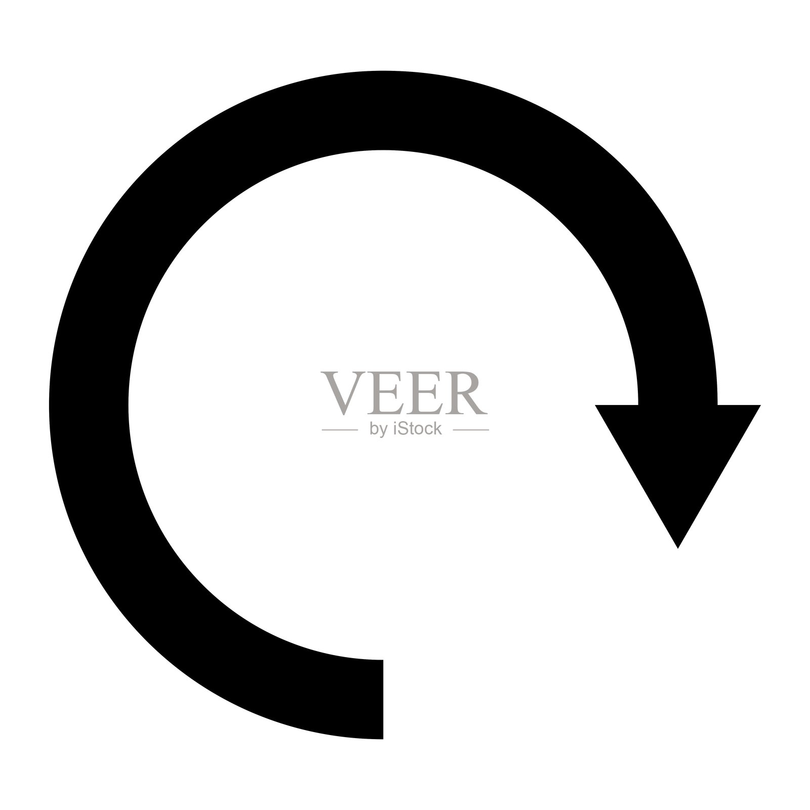 圆形箭头矢量图标设计插图插画图片素材