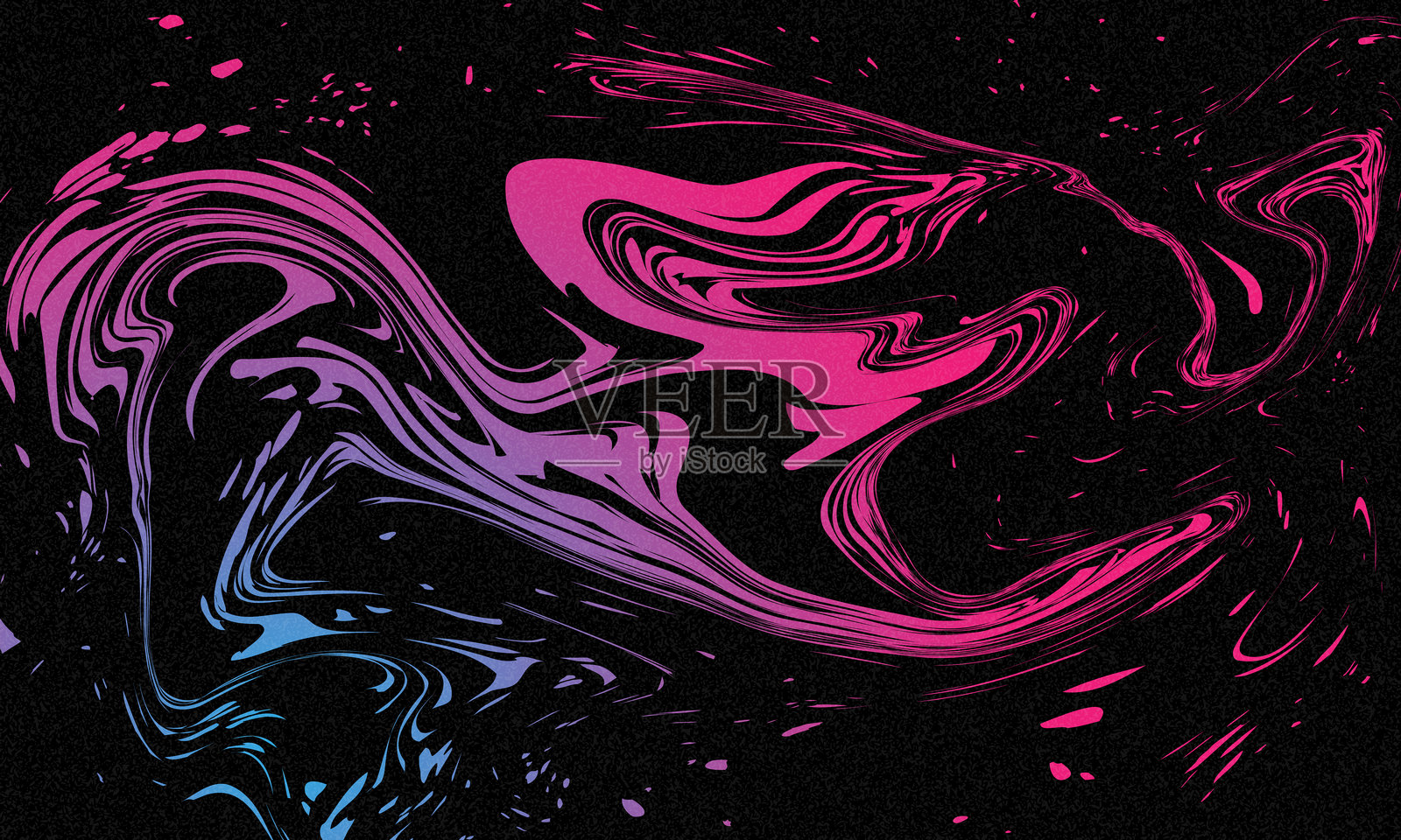 美丽的矢量彩色渐变背景，带有噪点和波浪线条。抽象的极简颗粒渐变横幅背景纹理，色彩丰富的数字颗粒柔和噪音效果，怀旧，复古。插画图片素材