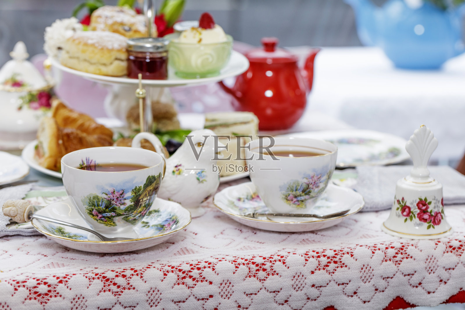 传统英式茶室照片摄影图片