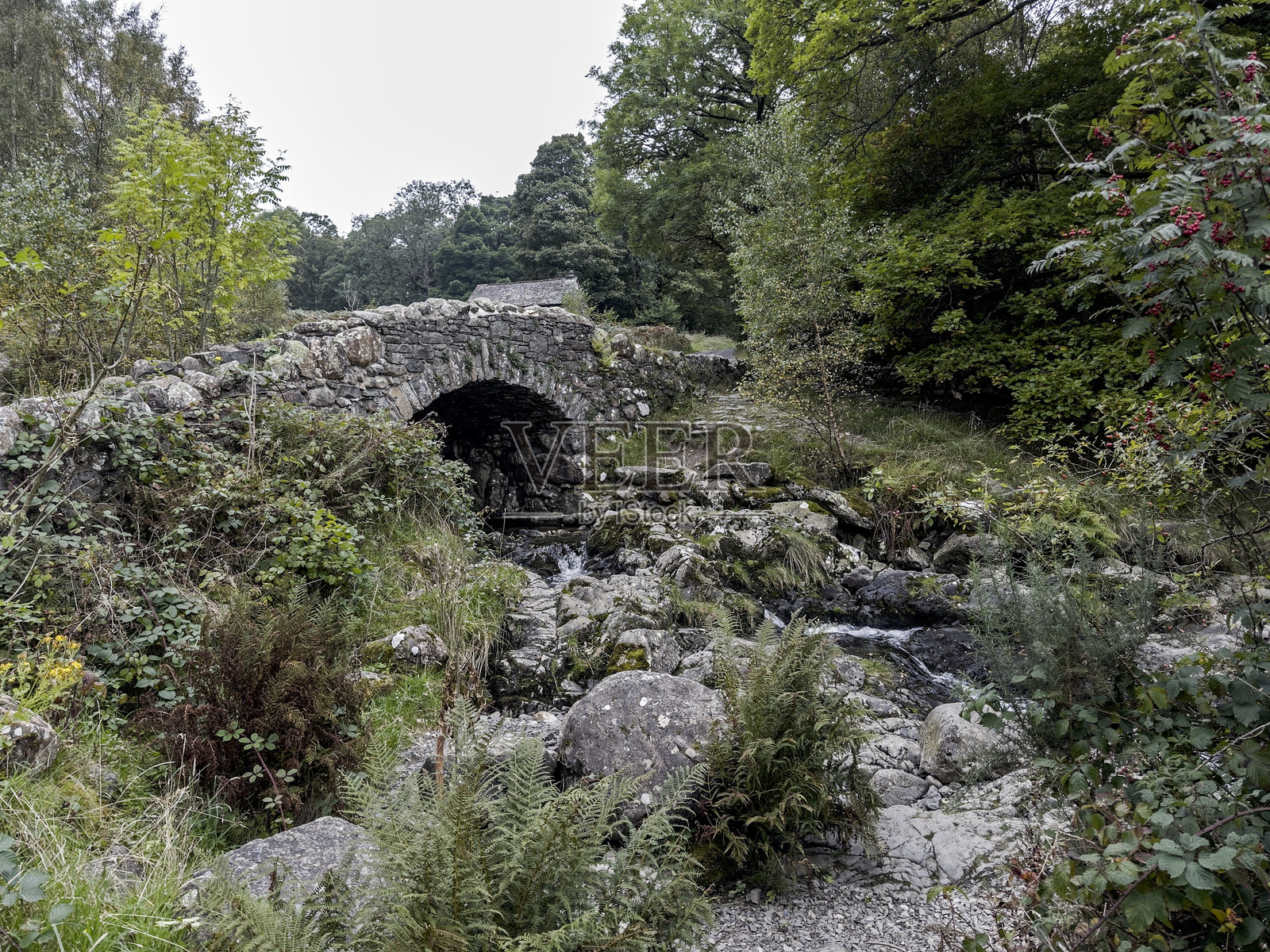 阿什内斯桥，坎布里亚照片摄影图片