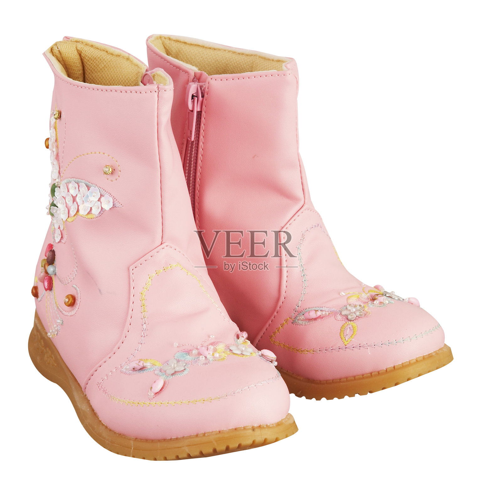 白色背景上的鞋子俯视图照片摄影图片