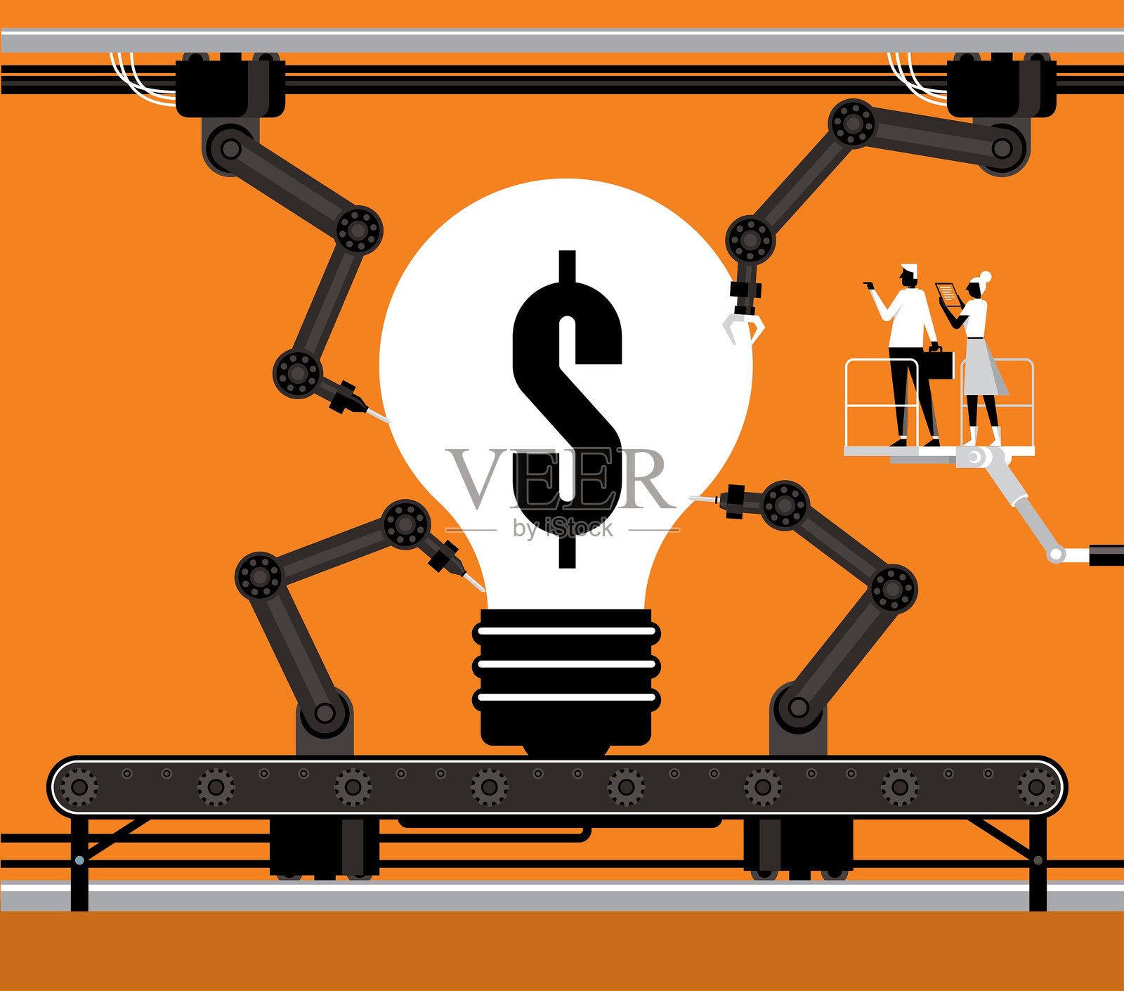 赚钱的想法插画图片素材