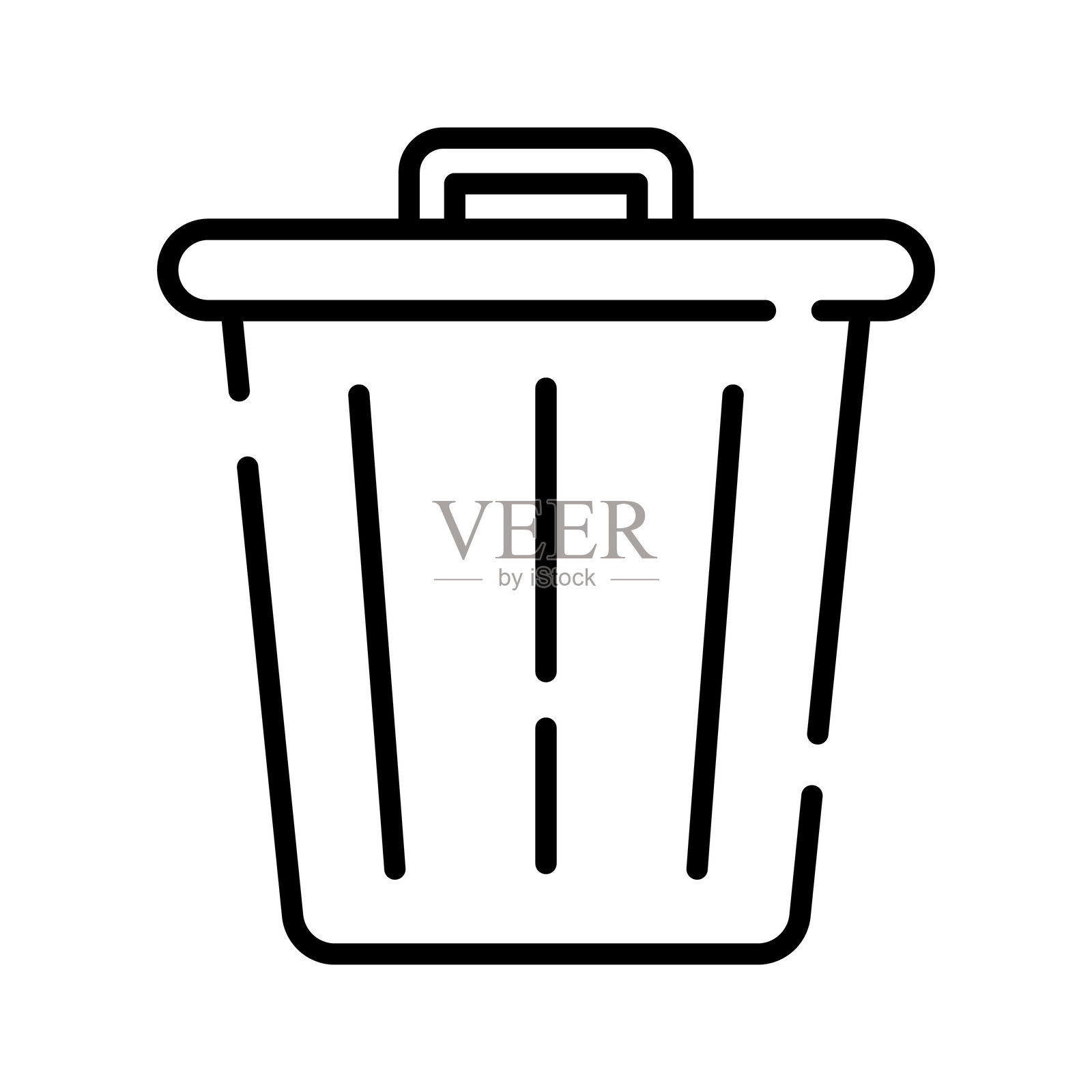 垃圾桶插画图片素材