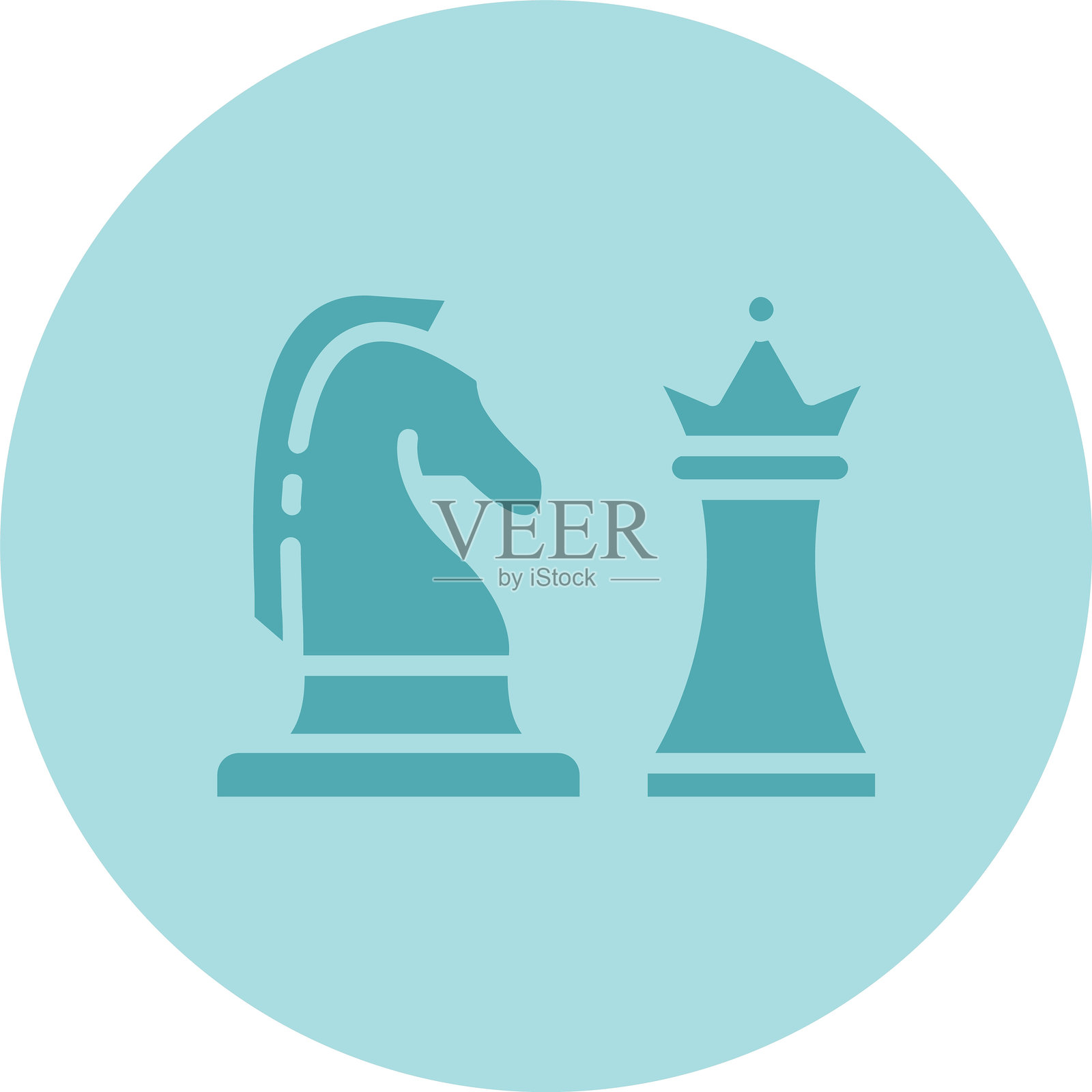 棋盘图标圆形渐变插画图片素材