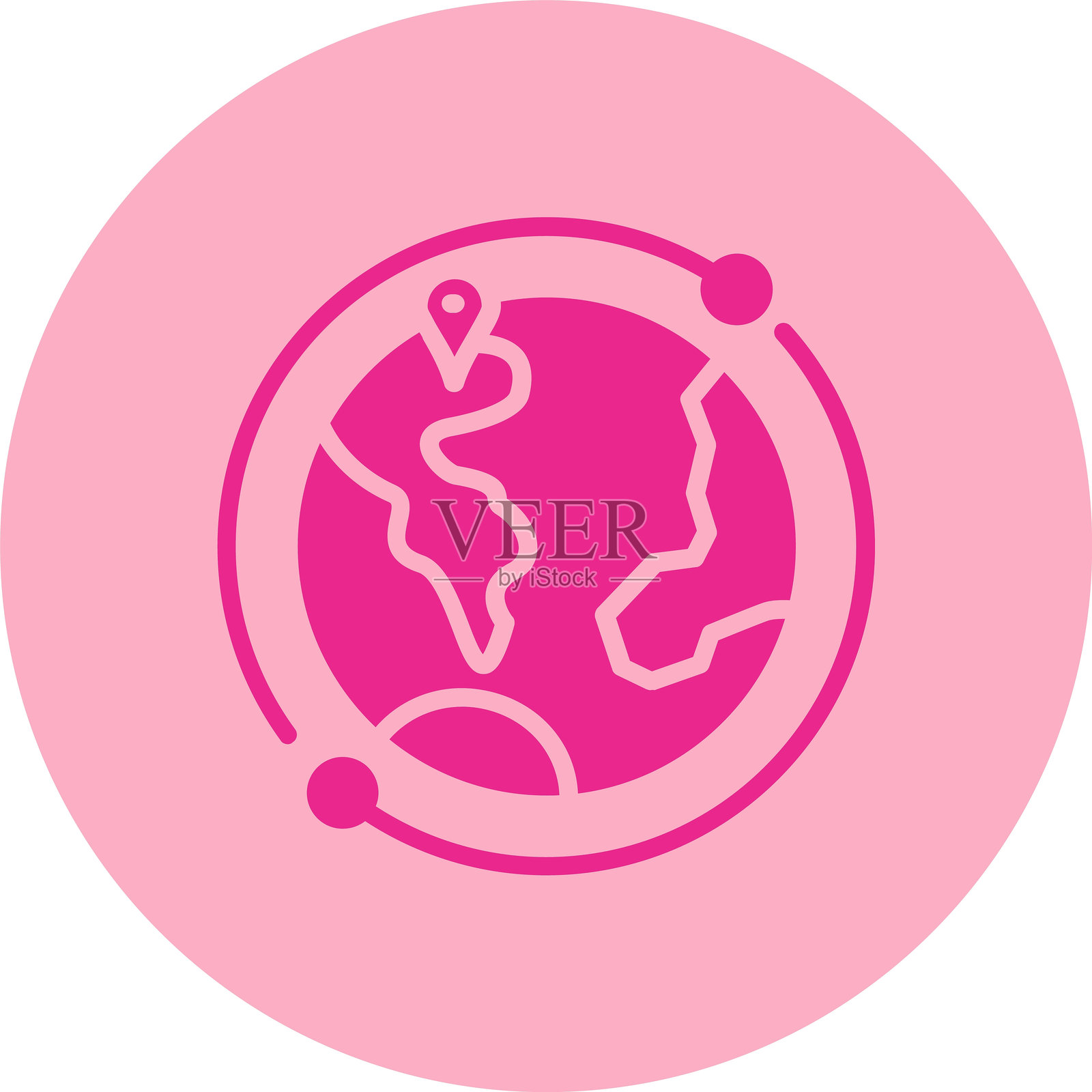 世界图形圆形渐变图标插画图片素材