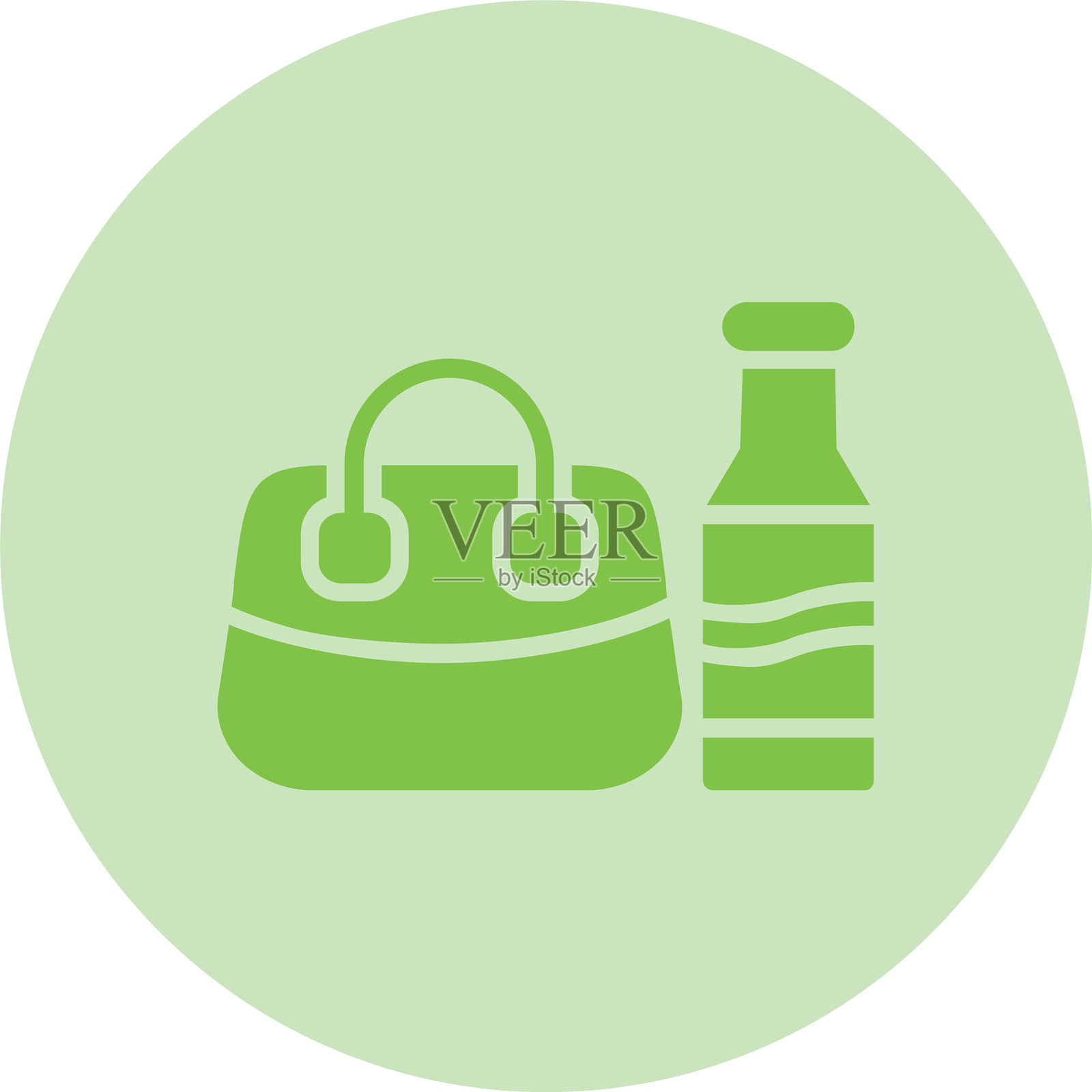 盗窃癖图标圆形渐变设计插画图片素材