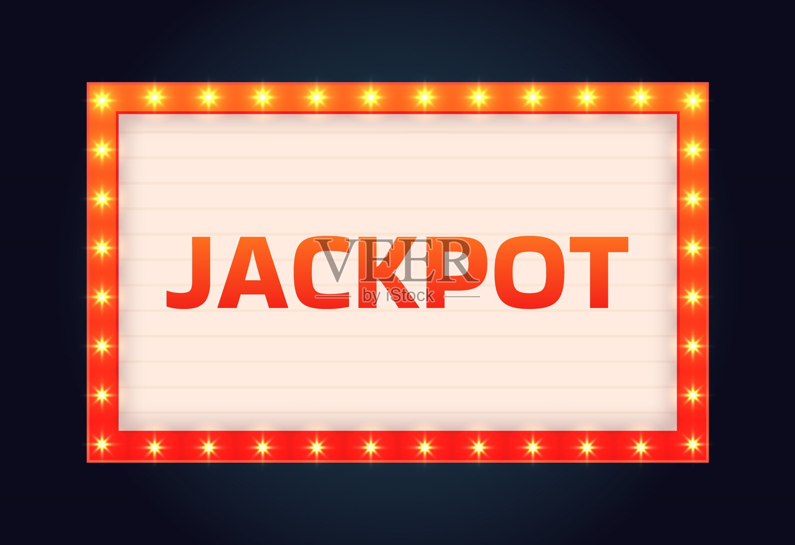 头奖横幅图标。扁平风格。矢量图标插画图片素材