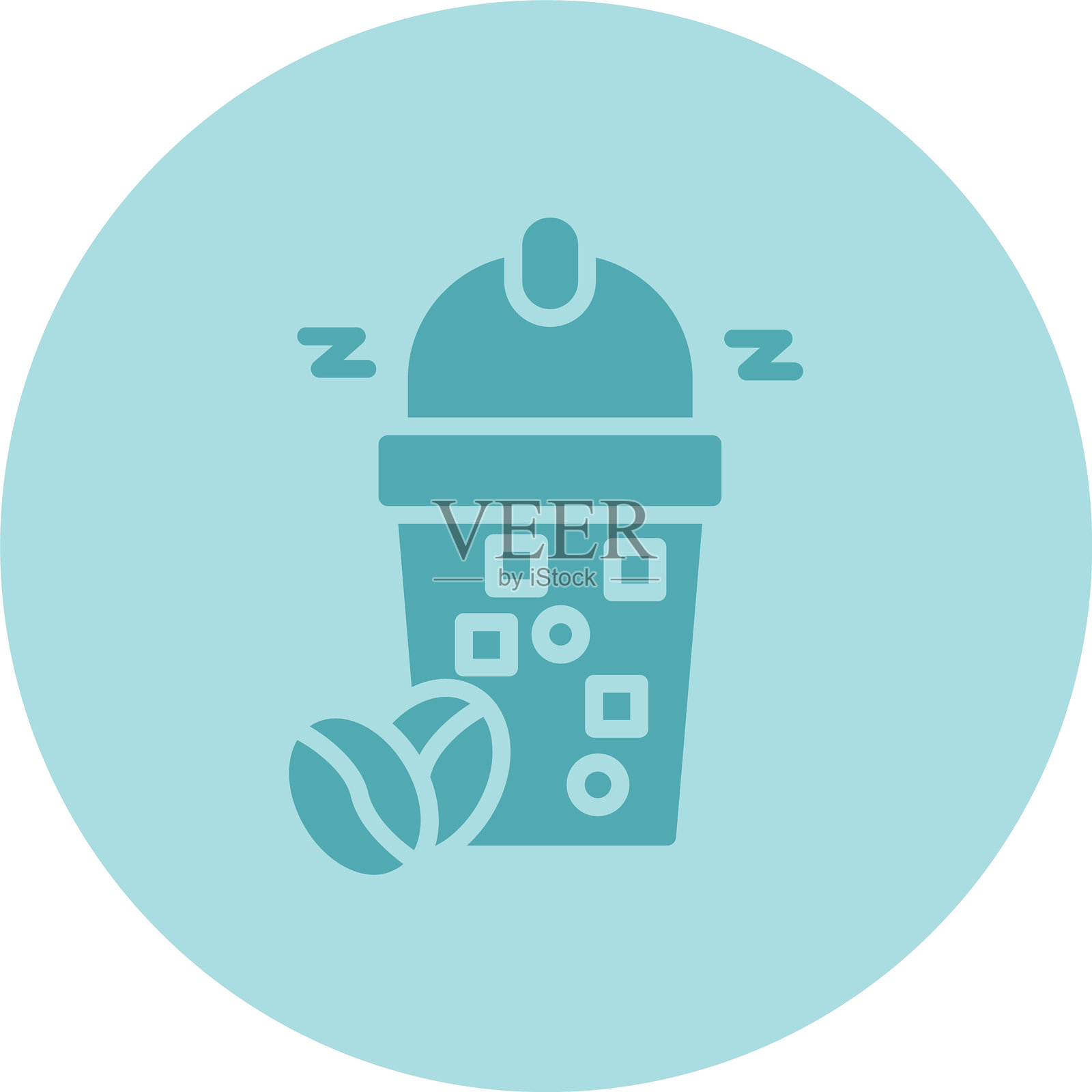 食品图标圆形渐变设计插画图片素材