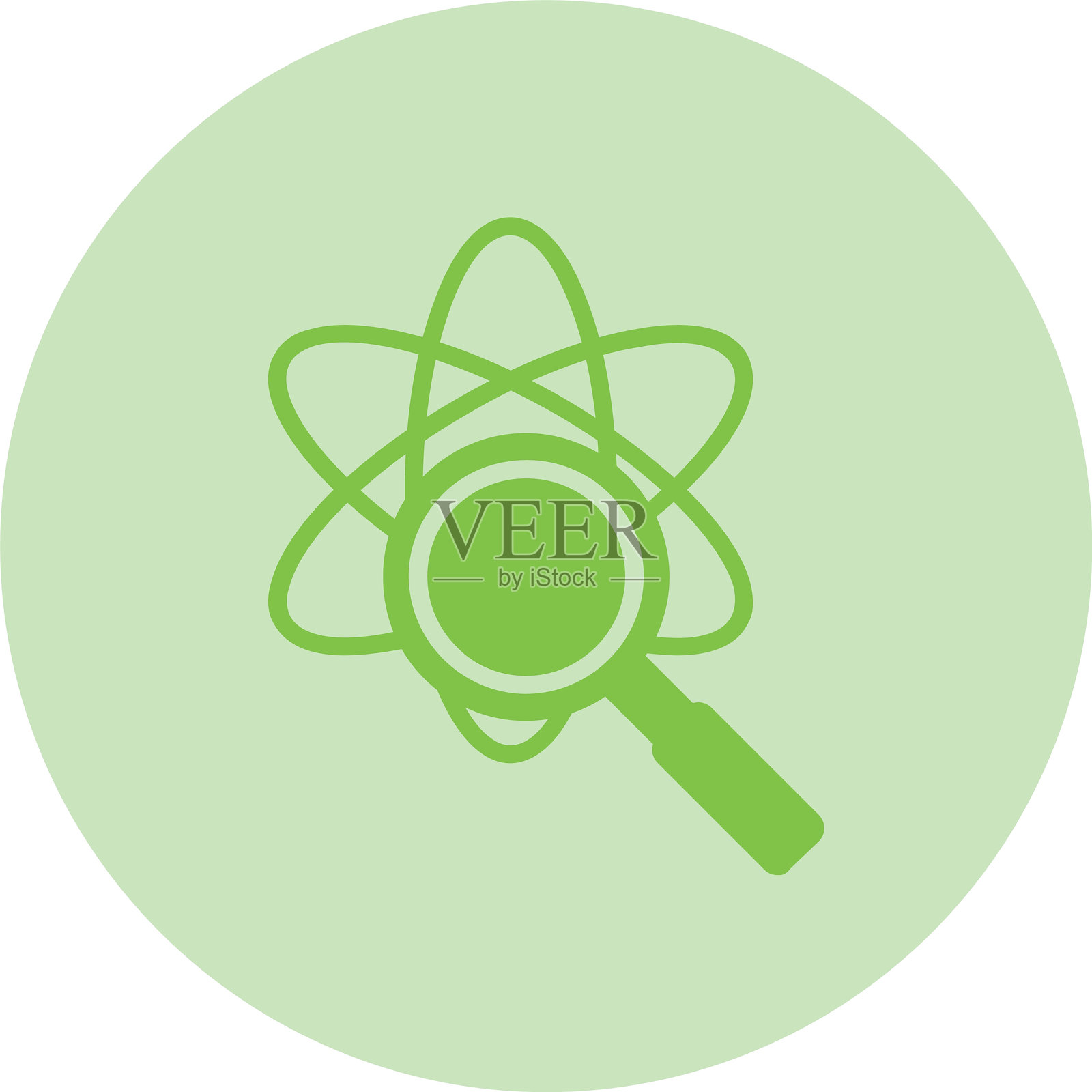 科学符号圆形渐变图标插画图片素材